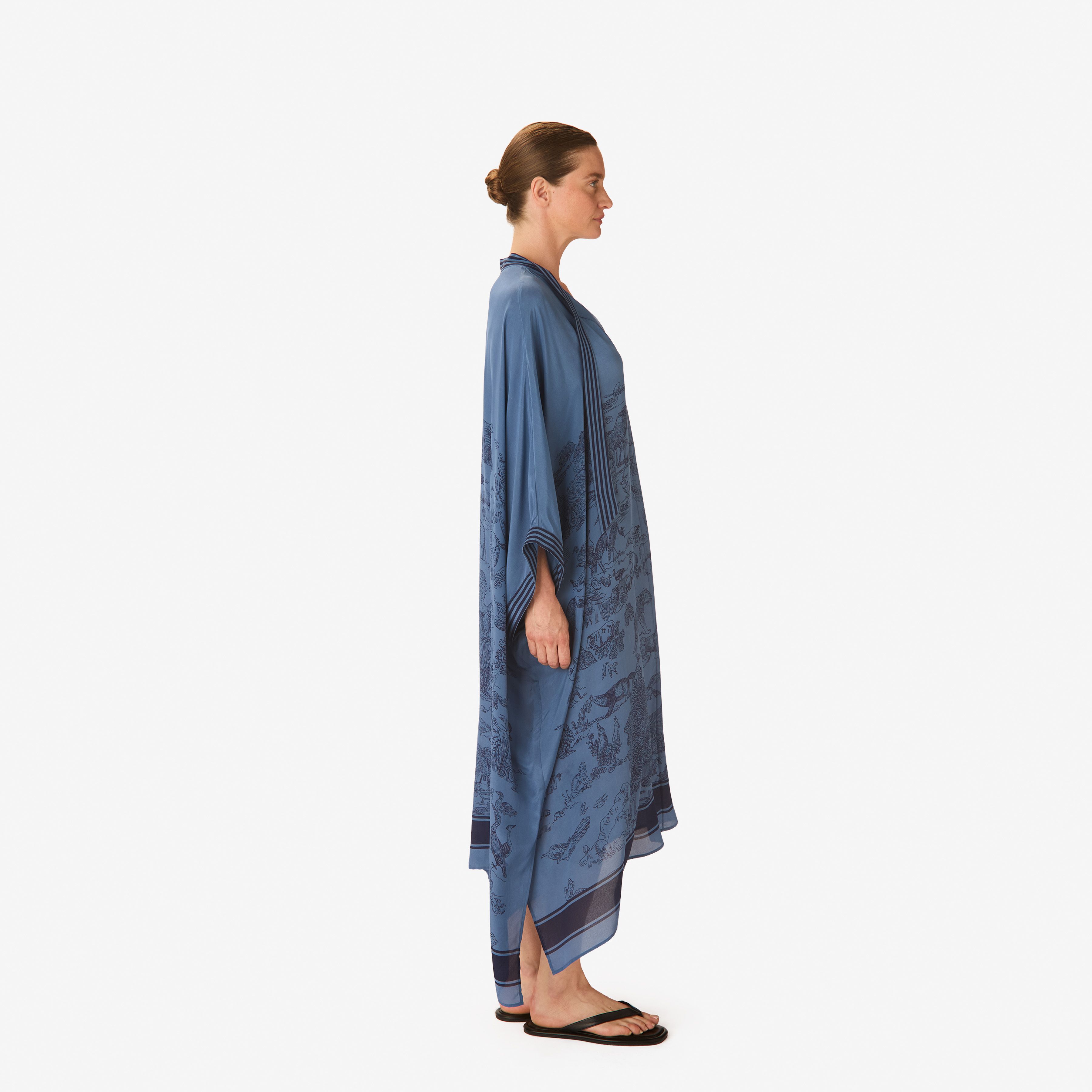 Langer Kaftan - Reverie - Marineblau