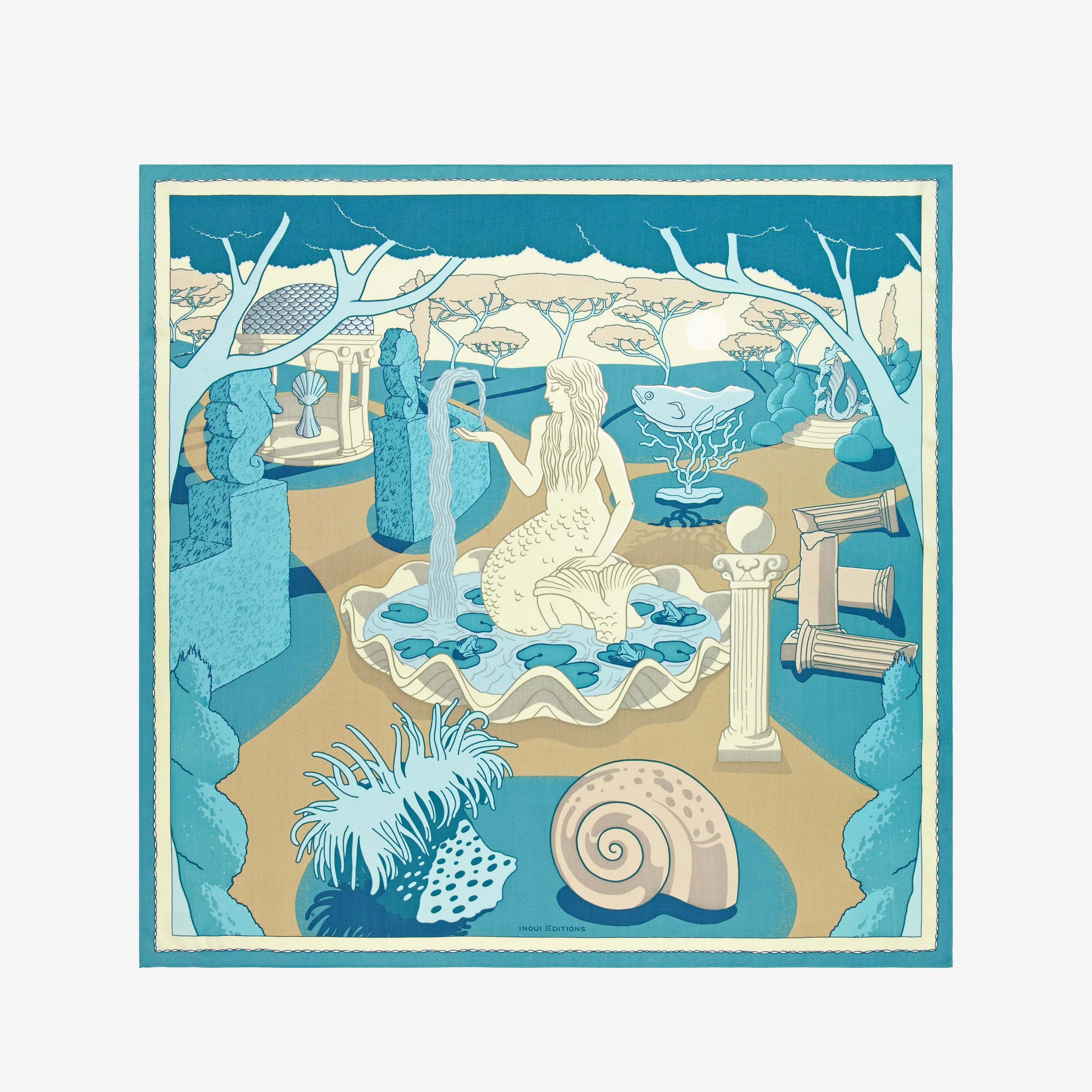 Carré 100 - Jardin - Turquoise