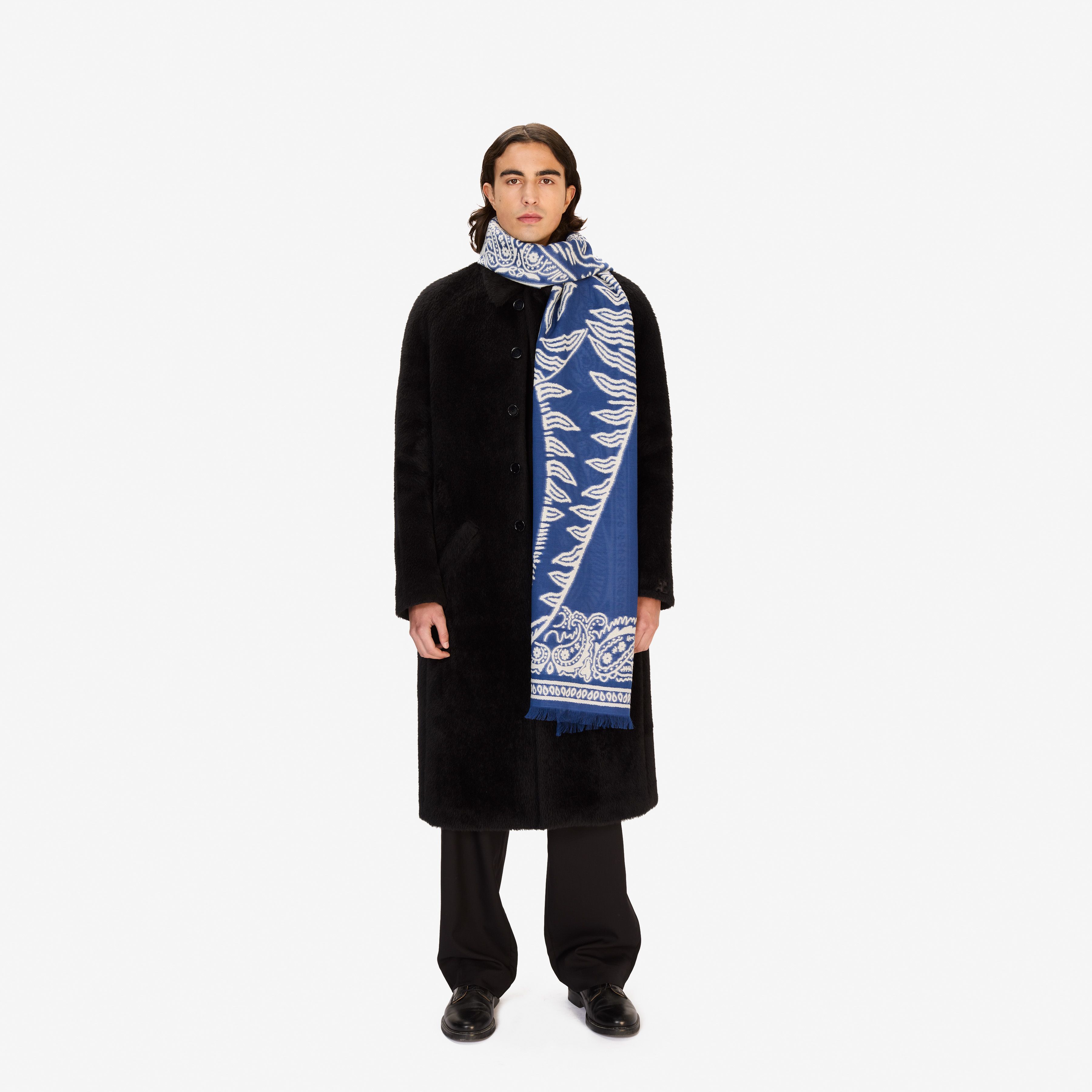 Schal 70 3D - Dino - Blau