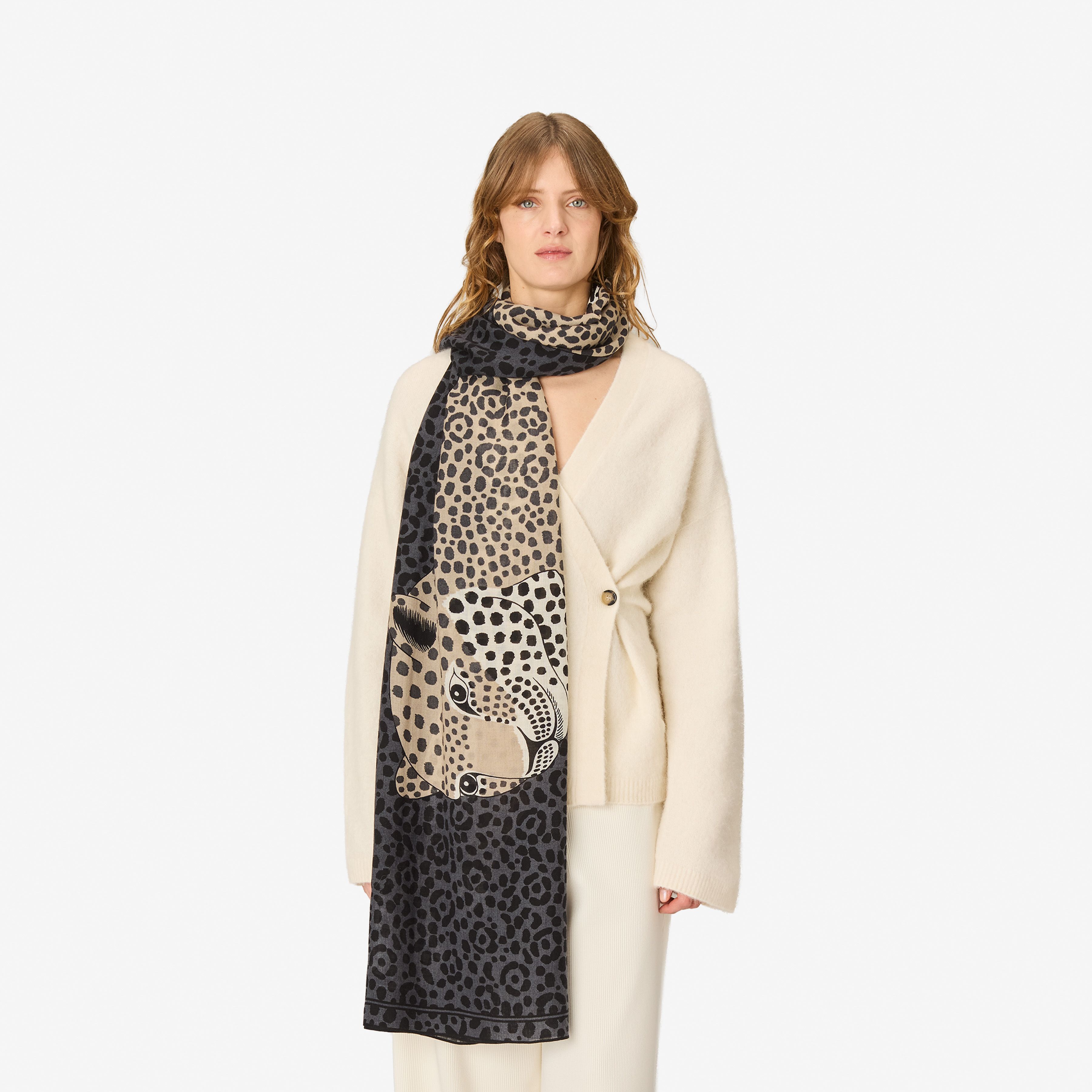 Scarf 100 - Felis - Grey