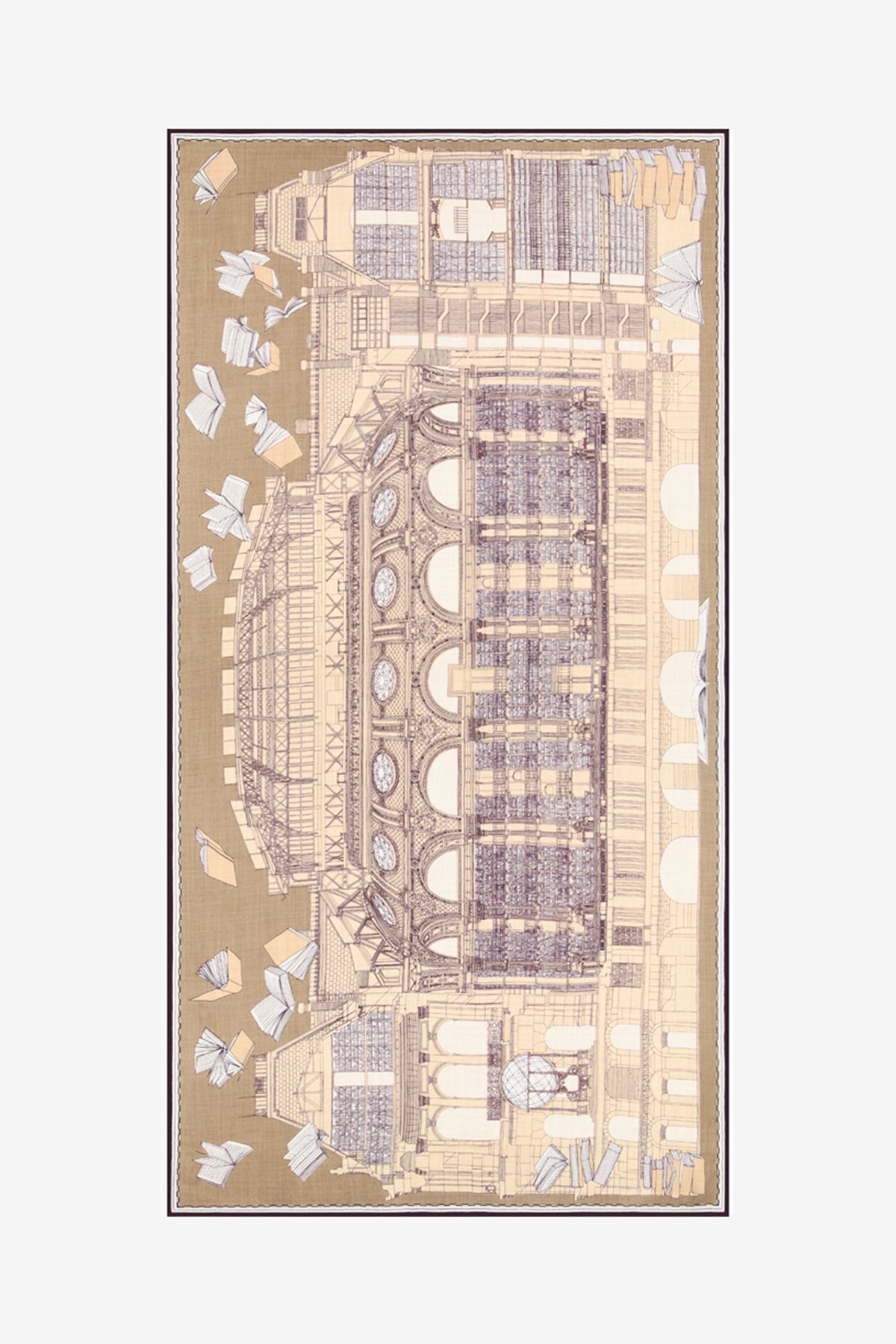 Scarf 100 - Vivienne - Brown