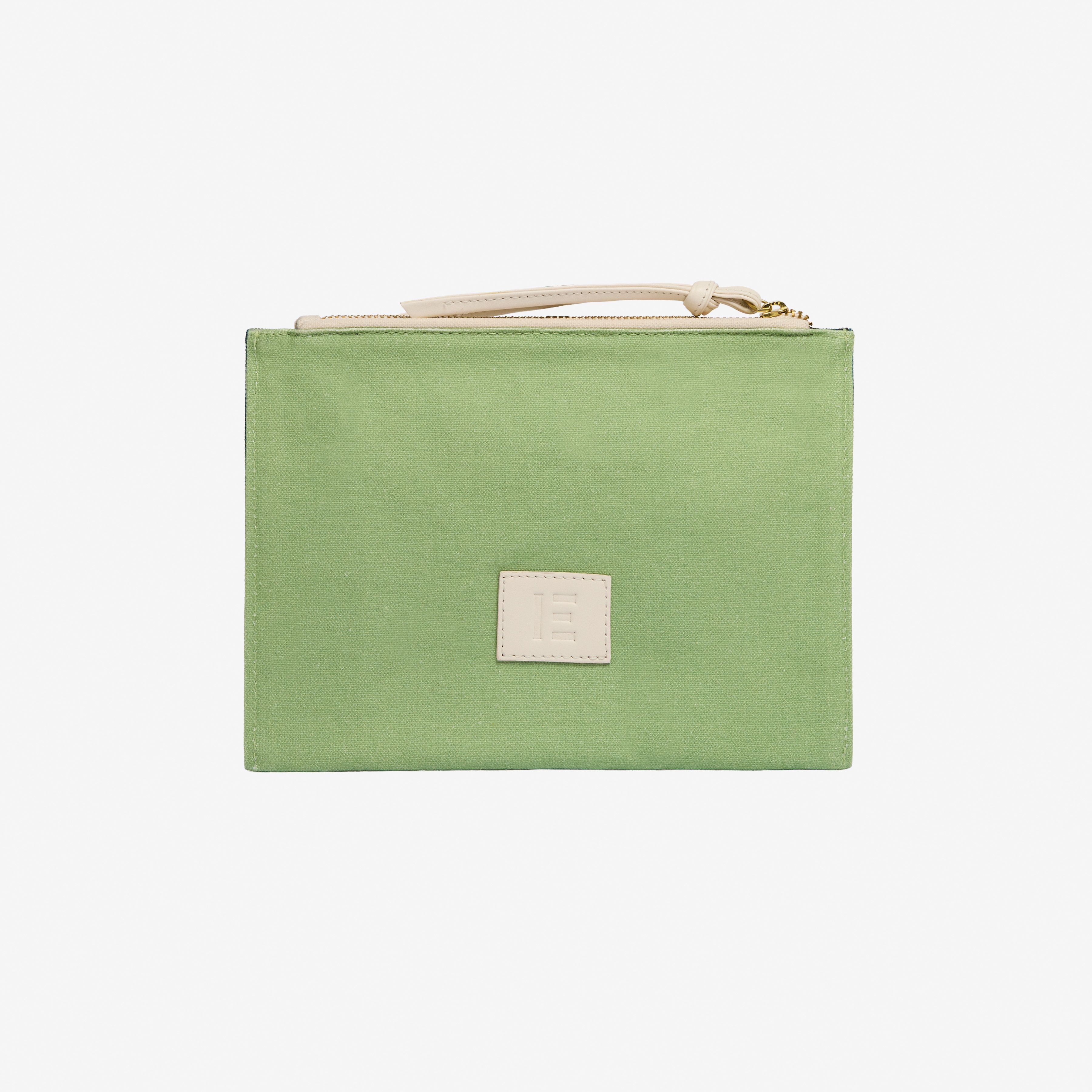 Bolso de Mano Bordado - Paris Septieme - Azul Marino