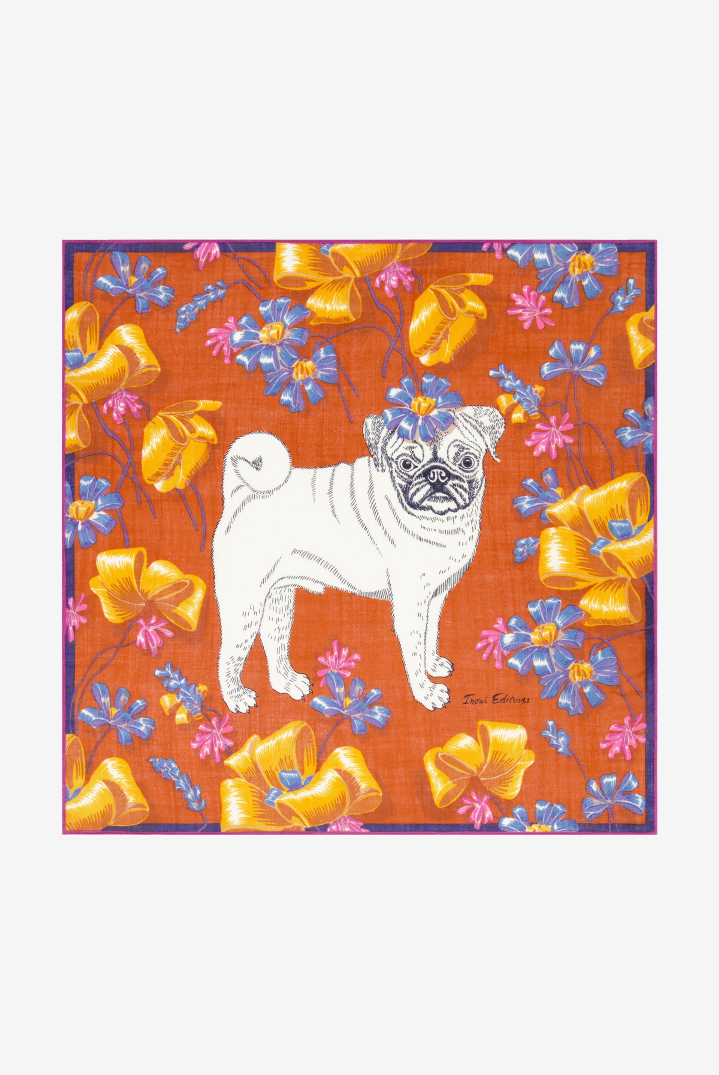 Pañuelo 70 - Toutou - Naranja