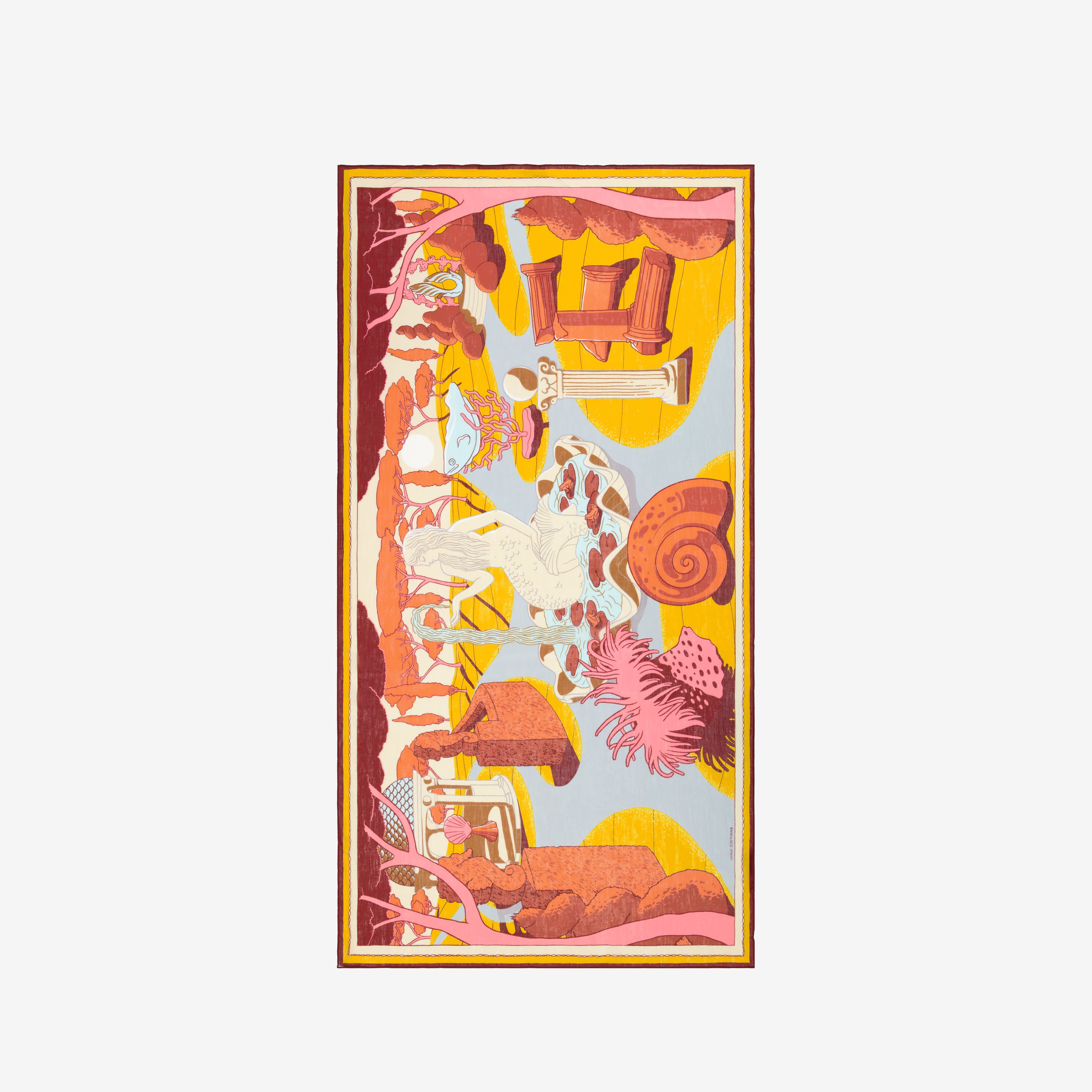 Schal 100 - Jardin - Gelb