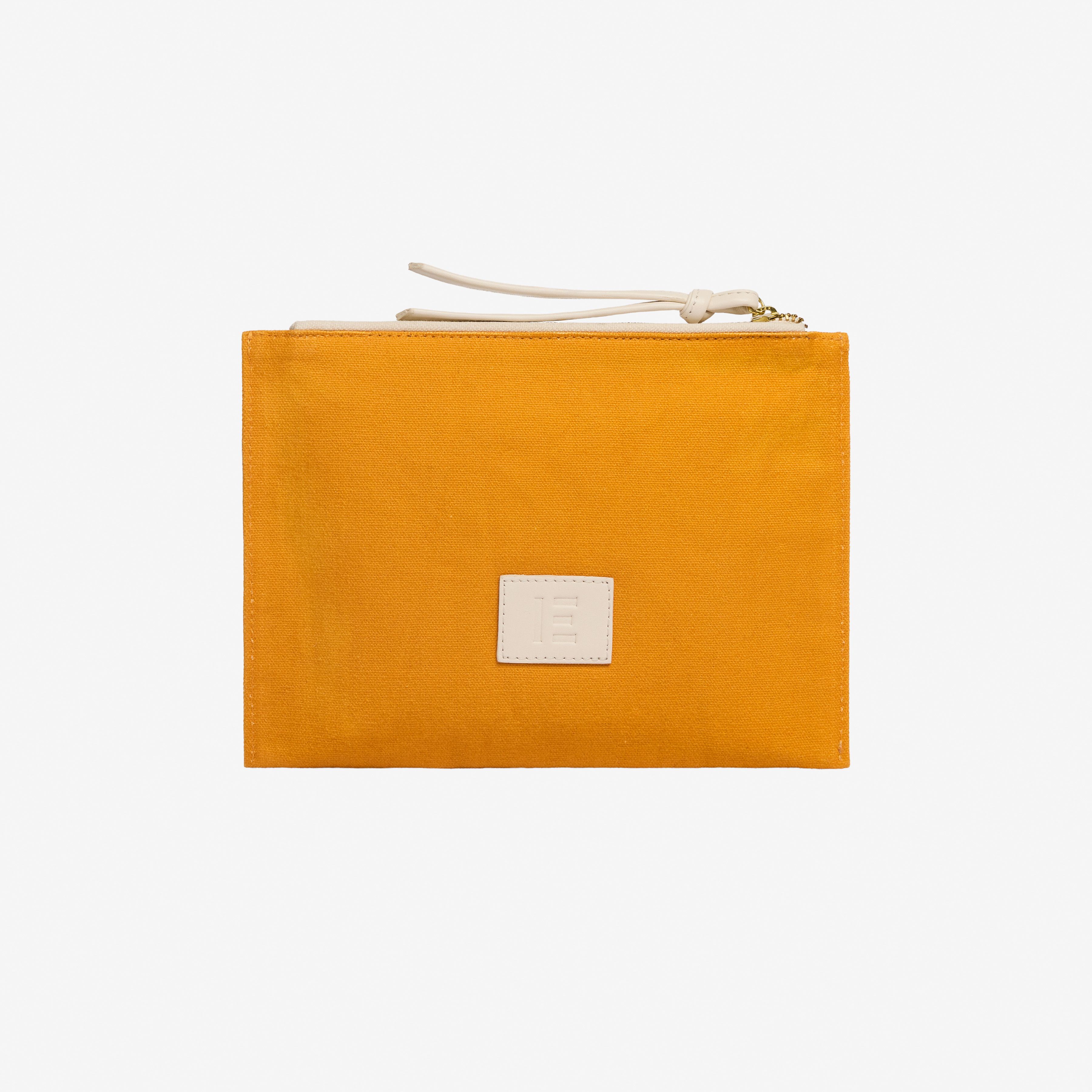 Pochette Brodée - Chat - Bleu Clair