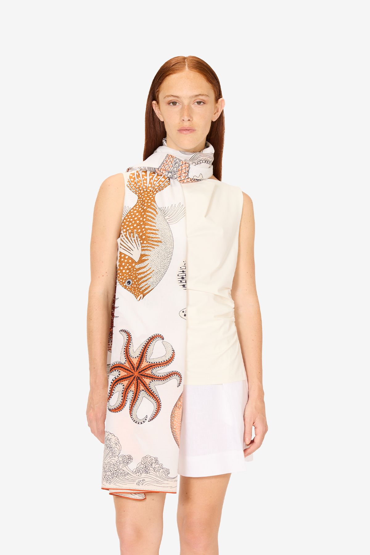 Scarf 100 - Poseidon - Natural