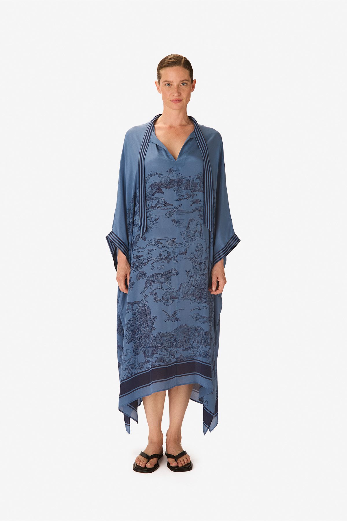 Kaftan Lungo - Reverie - Blu Scuro