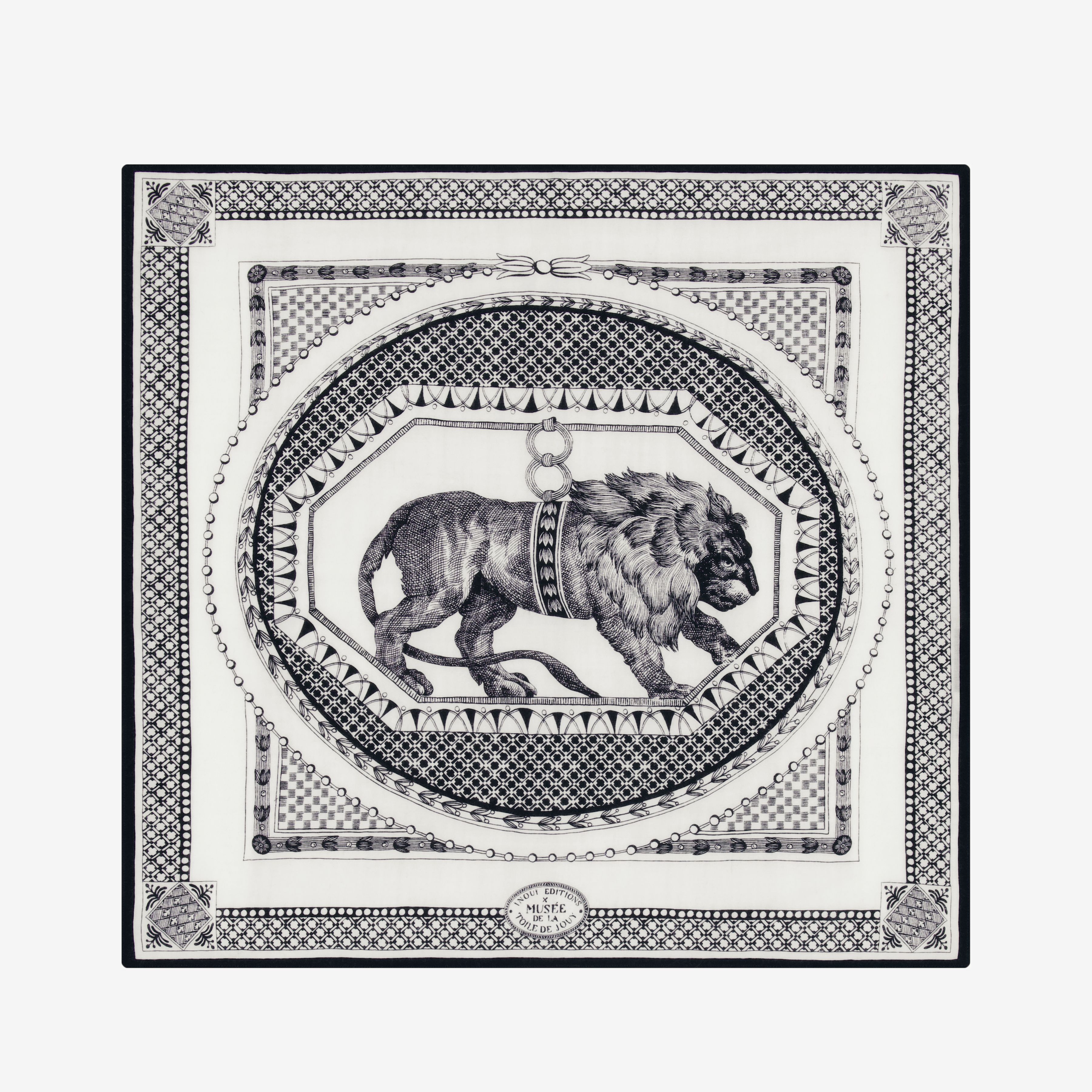 Square 70- Barocco - Black