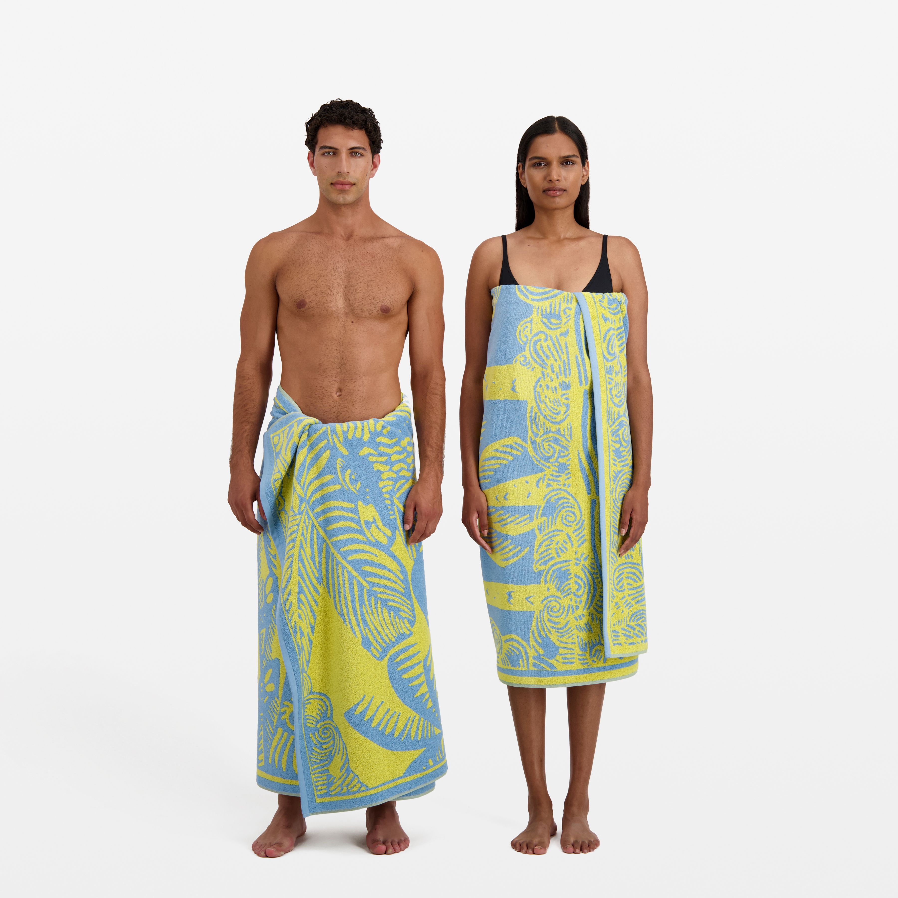 Beach Towel - Poulpe - Yellow
