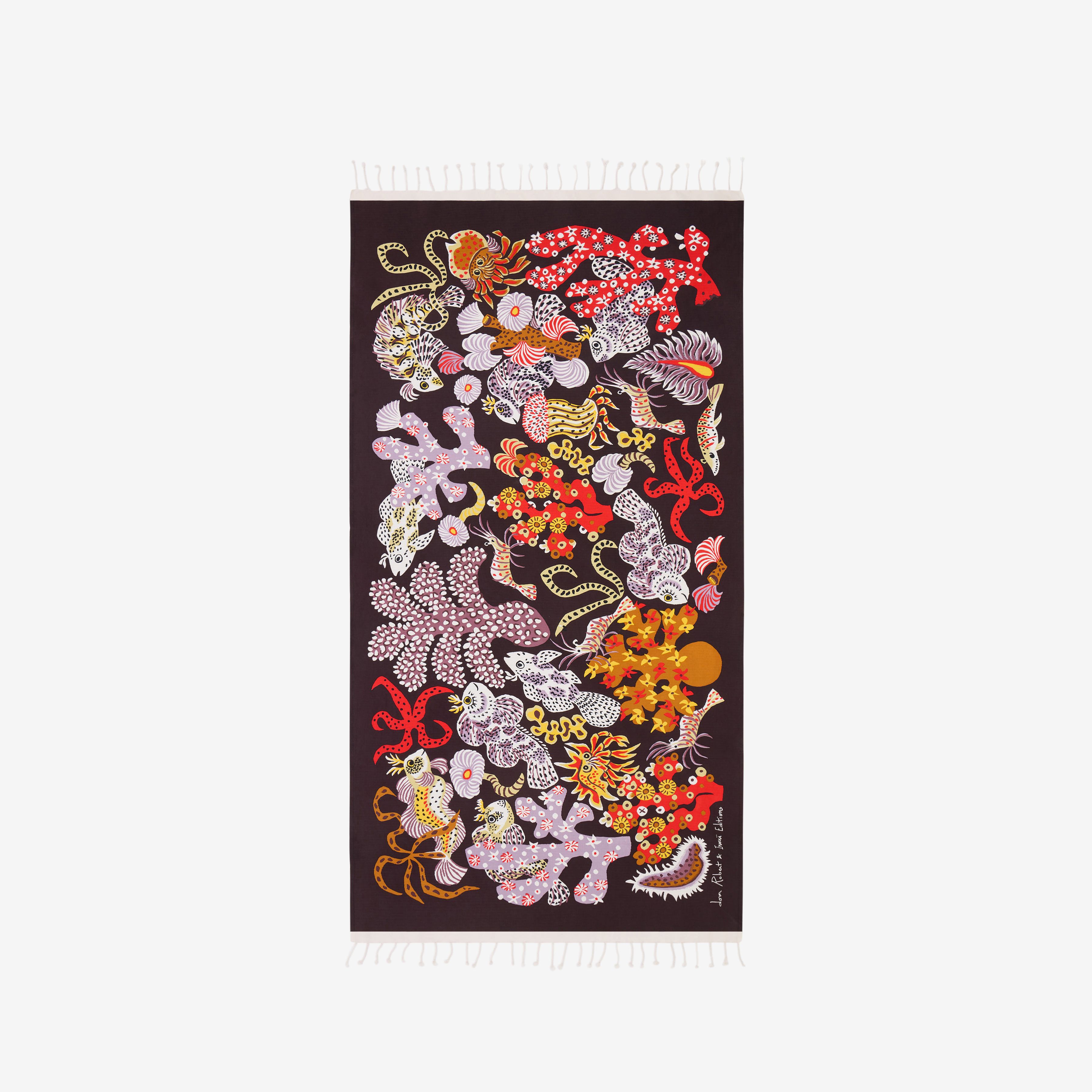 Fouta 100 - Jardin de sirènes / Dom Robert - Marron