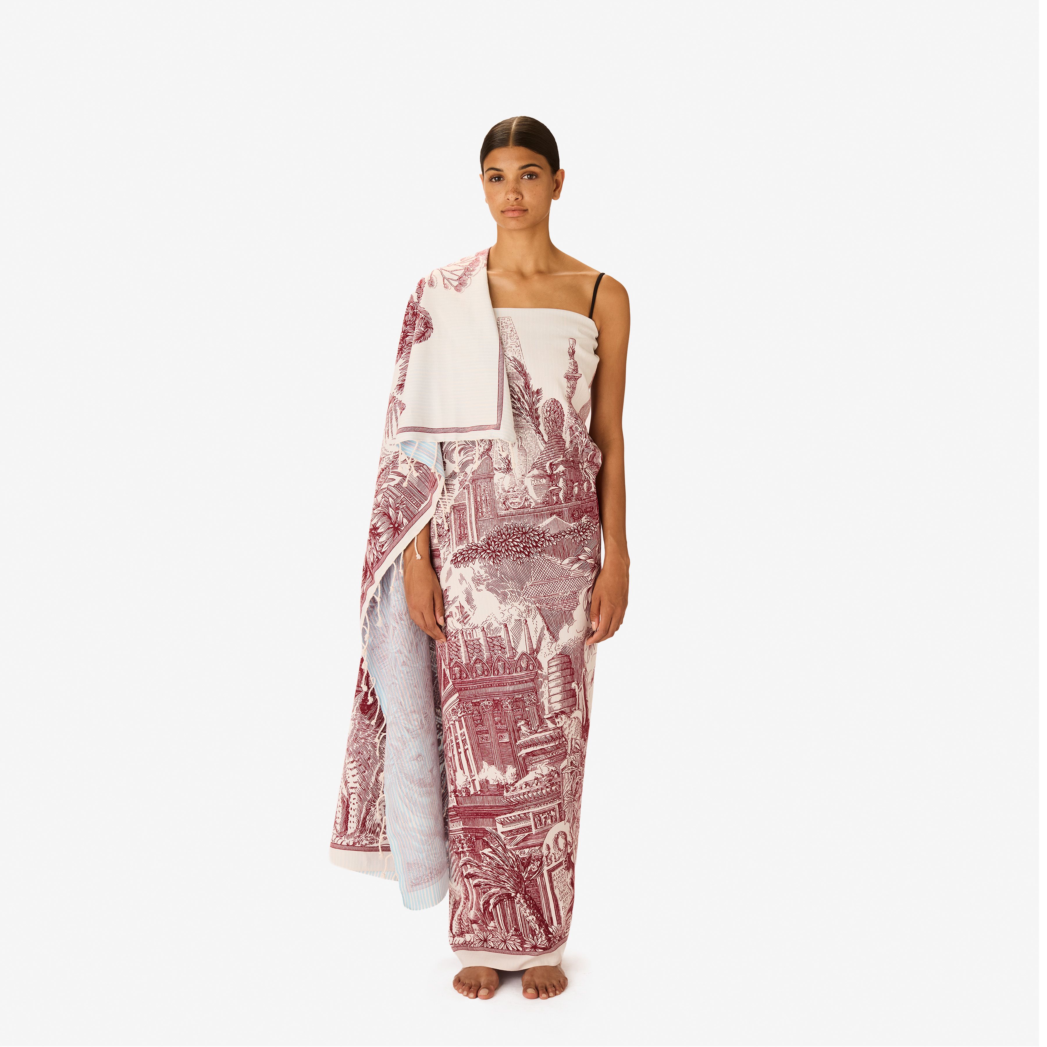 Toalla Fouta 140 - Piranesi - Rojo