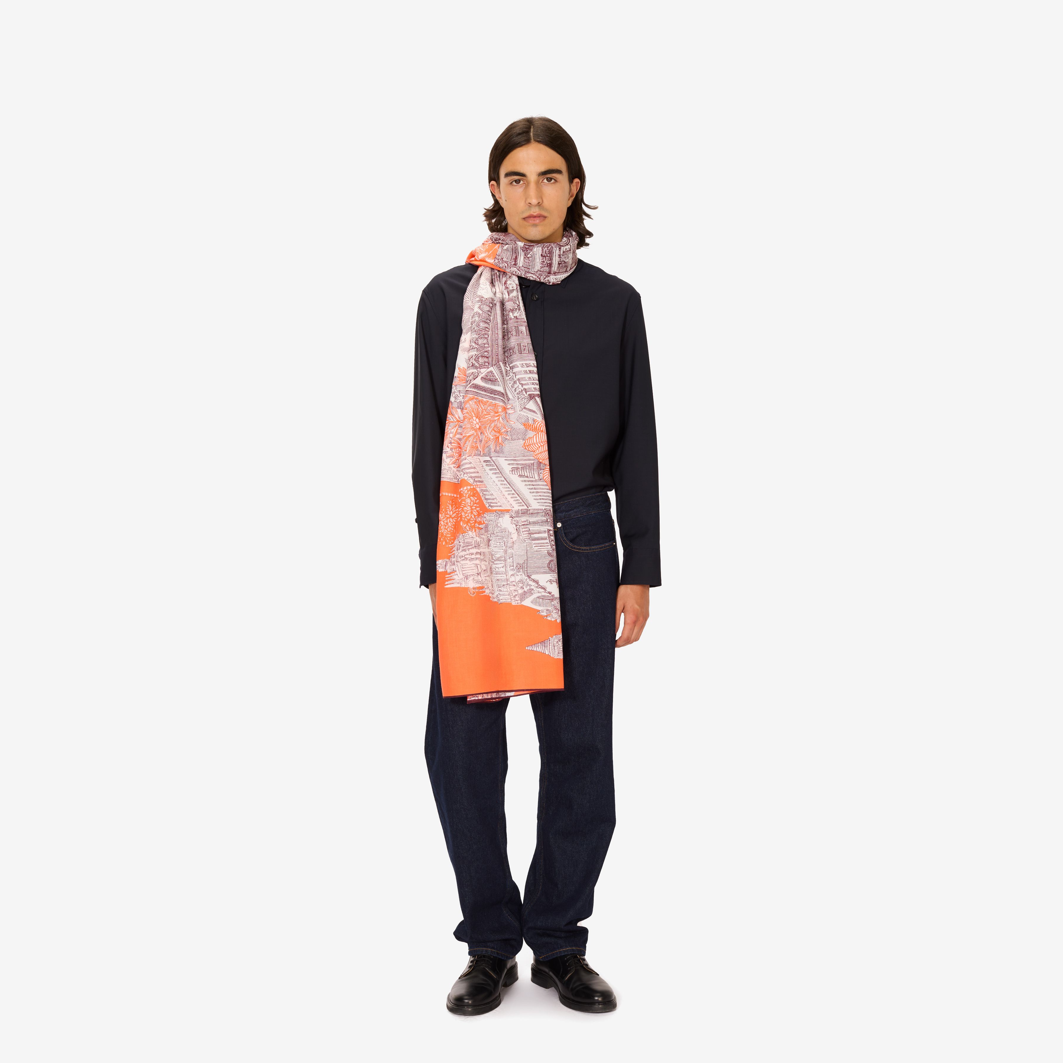 Scarf 100 - Piranesi - Orange