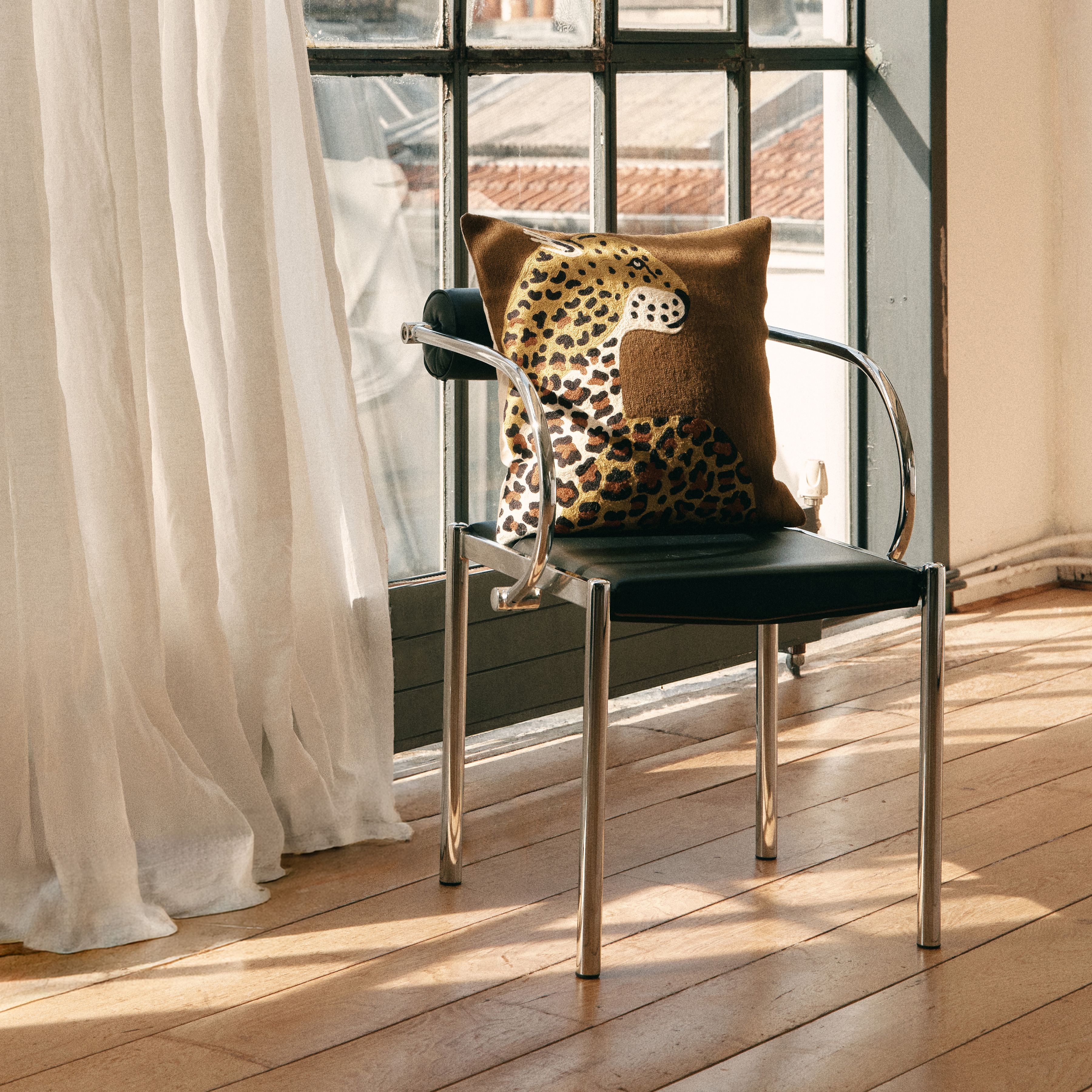 Cushion Cover 45 - Leopard - Saffron