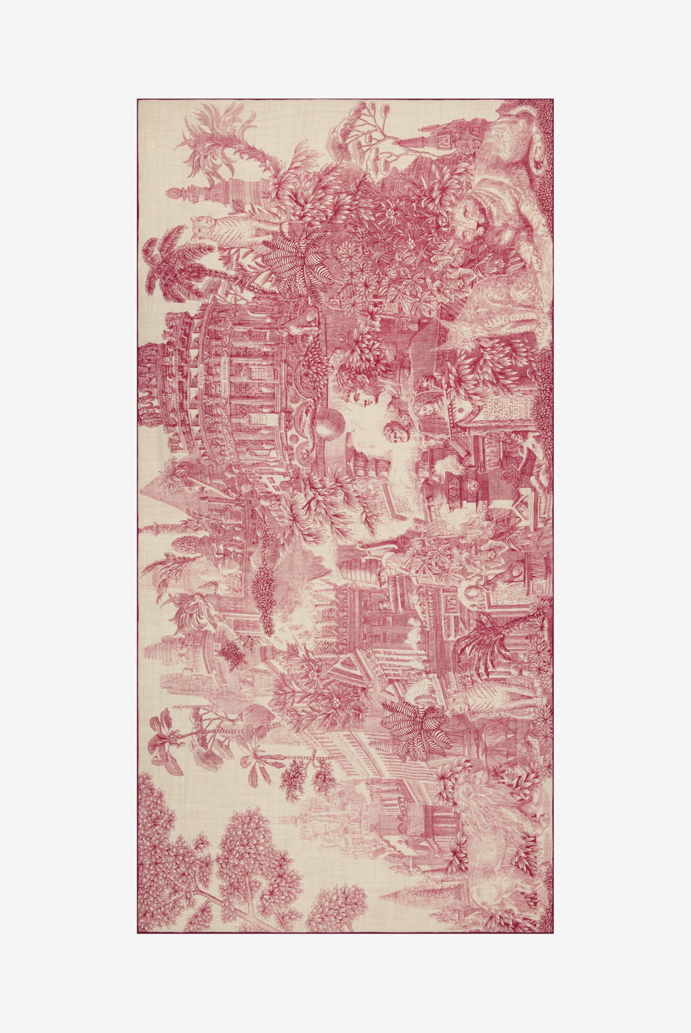 Wool Scarf 100 - Piranesi - Red