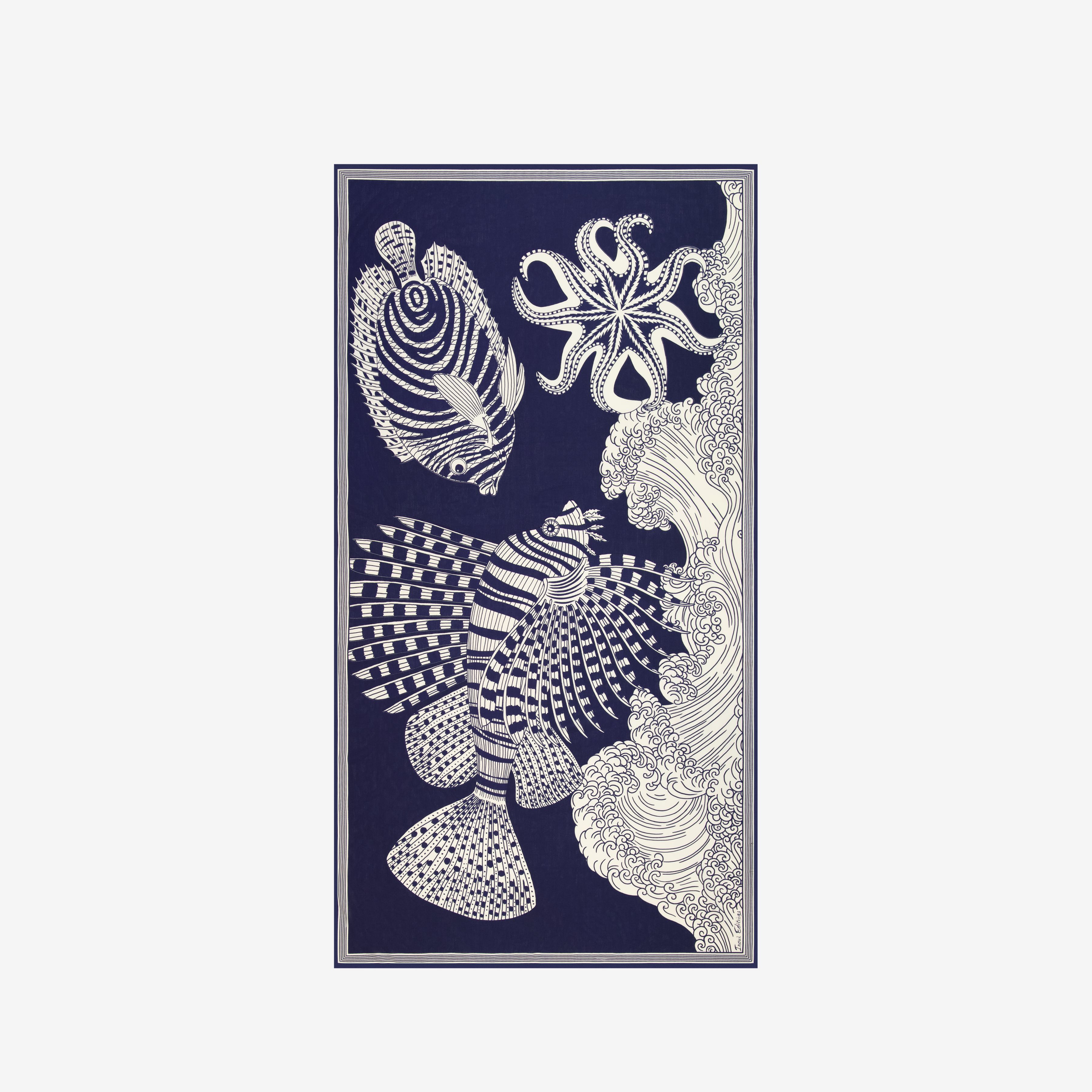 Scarf 100 - Vague - Navy