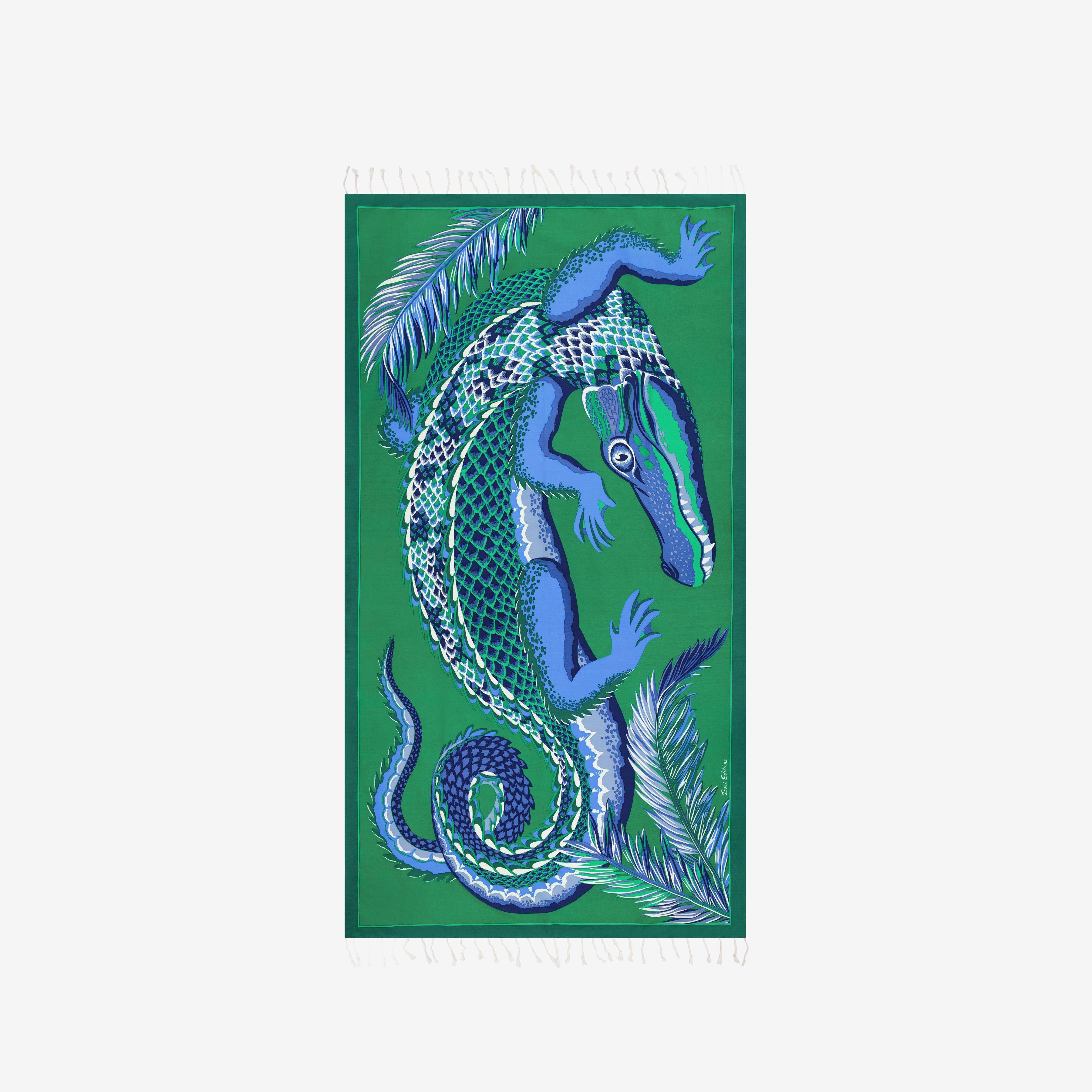 Fouta 100 - Croco - Vert