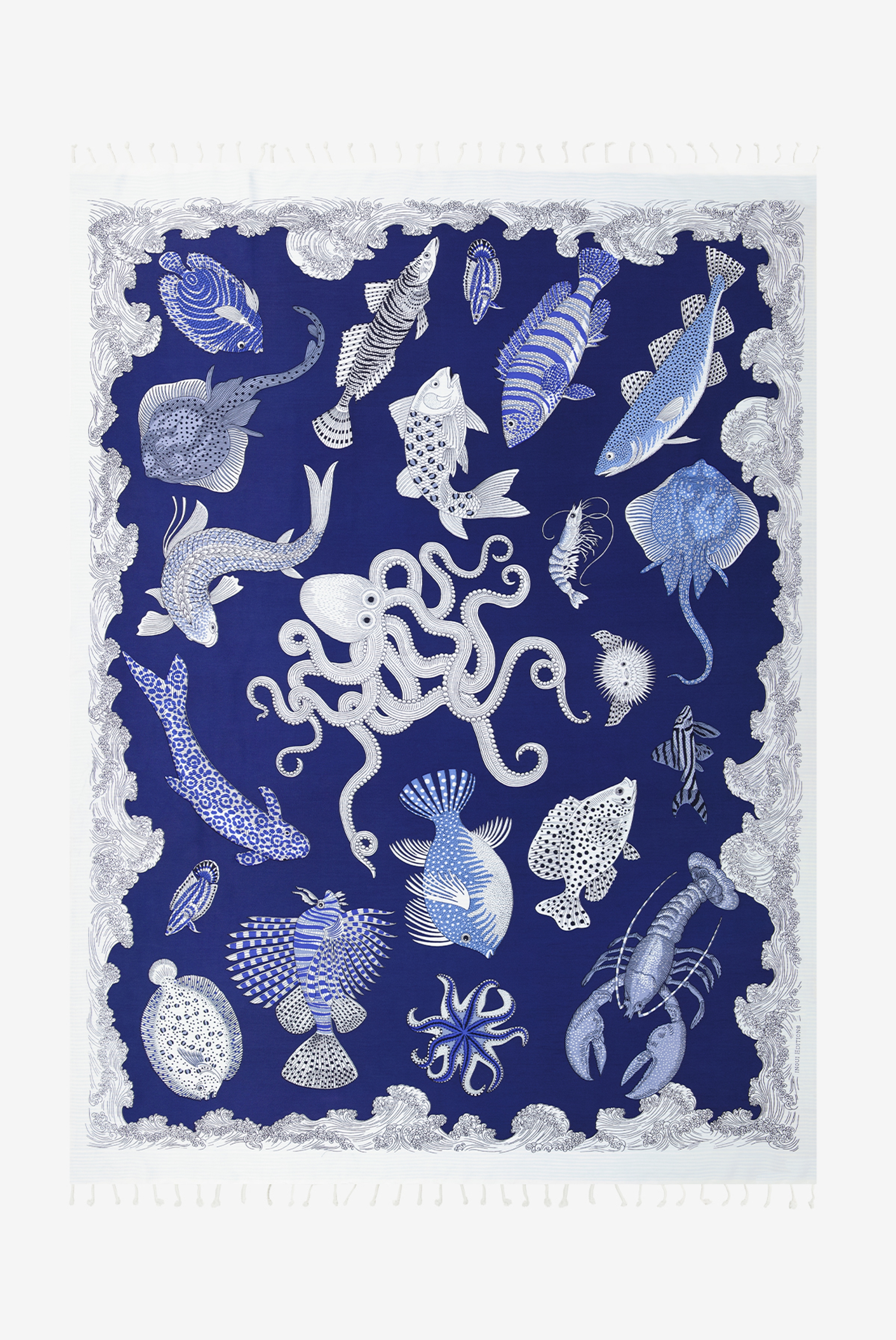 Toalla Fouta 140 - Poseidon - Azul