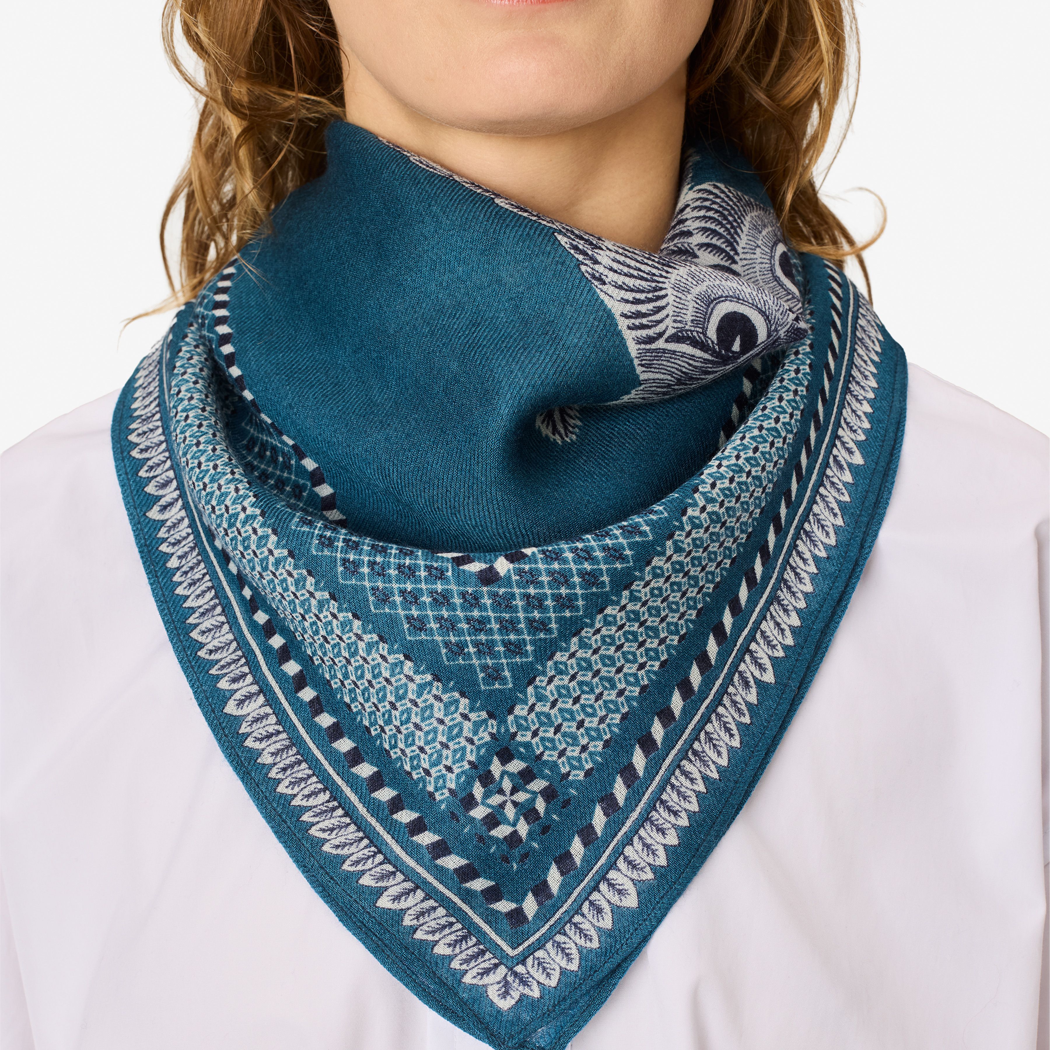 Square 70- Chouette - Blue