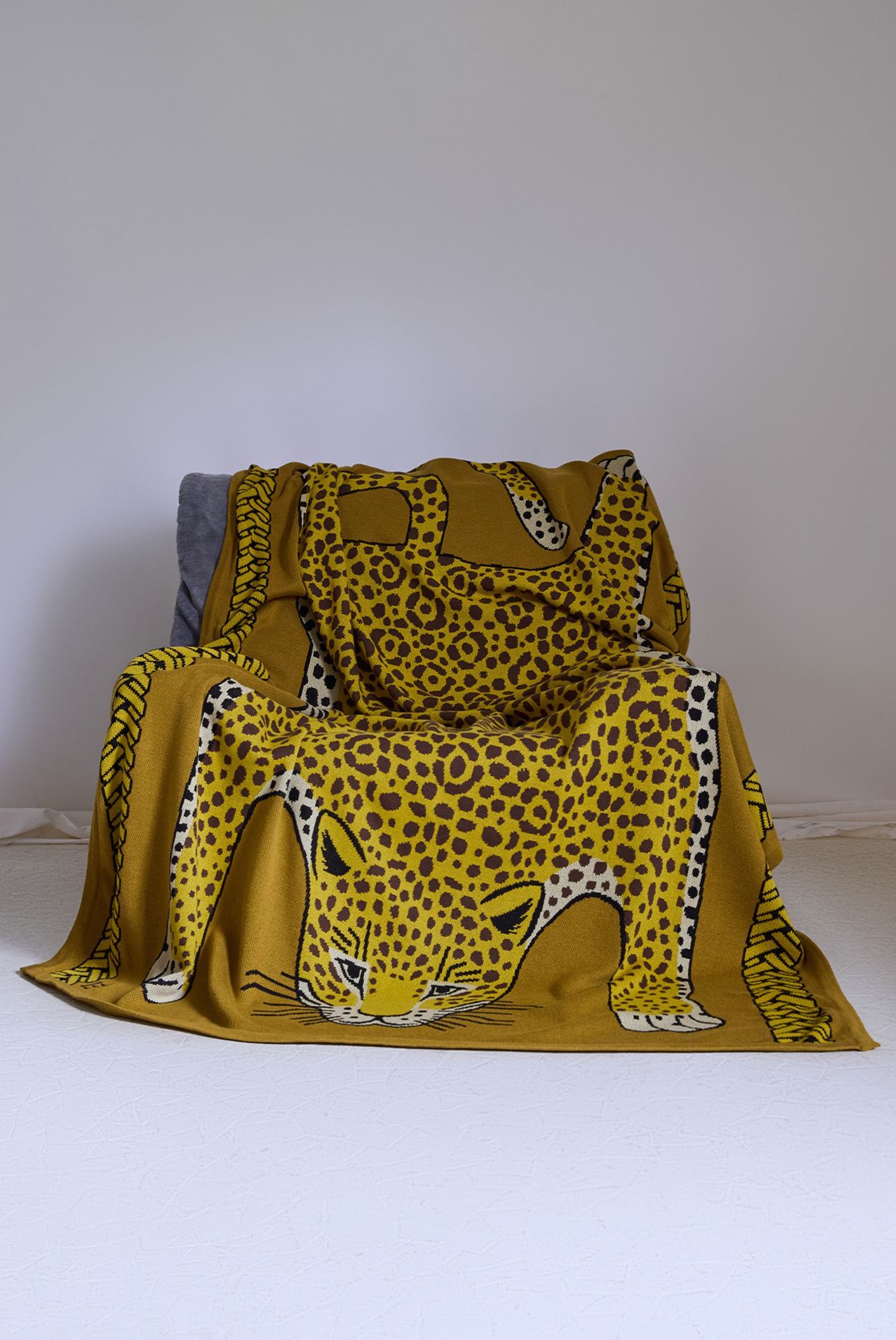 Blanket 130 - Leopard - Saffron