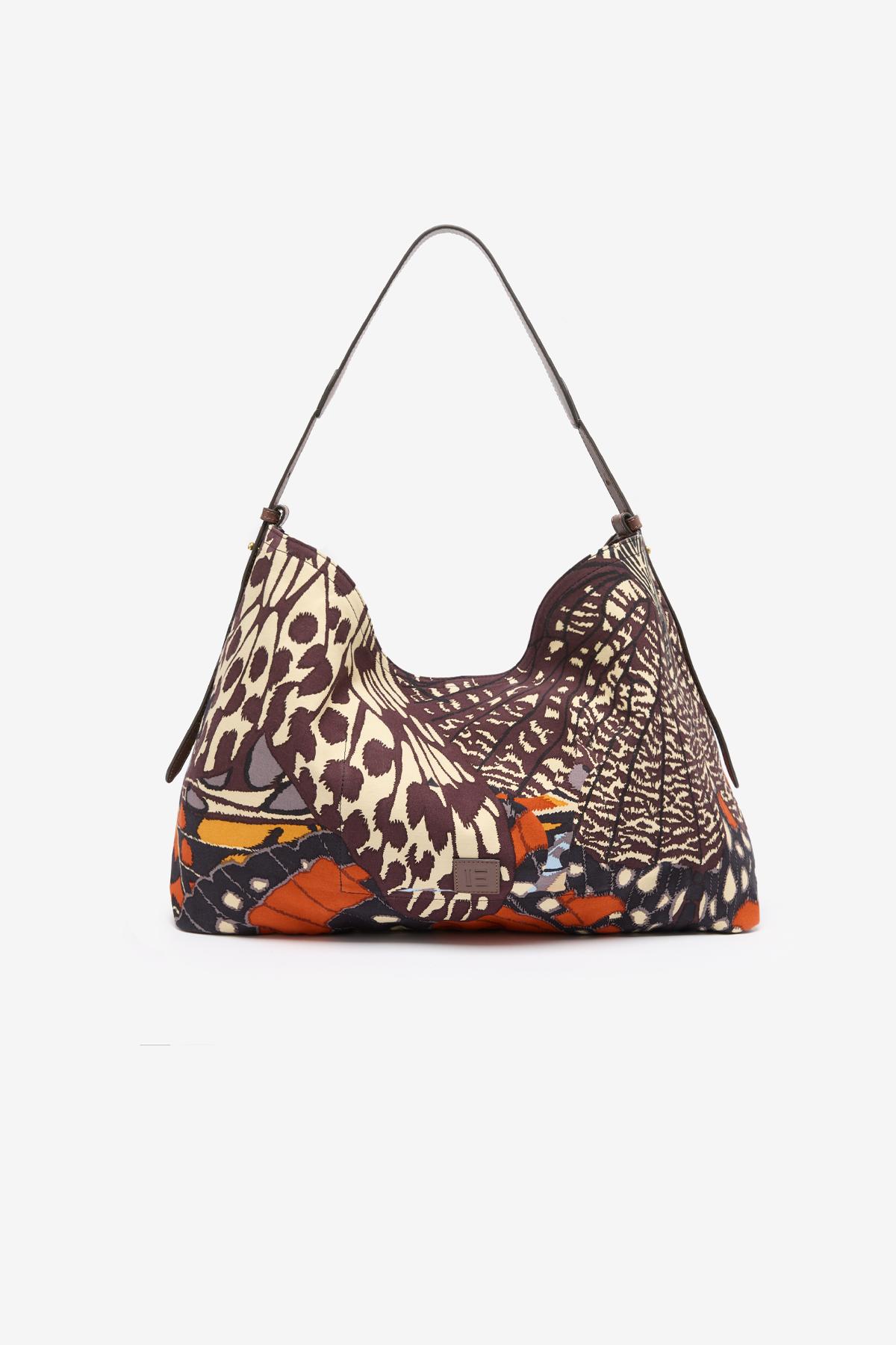 Maxi Campus Bag - Papillons - Natural
