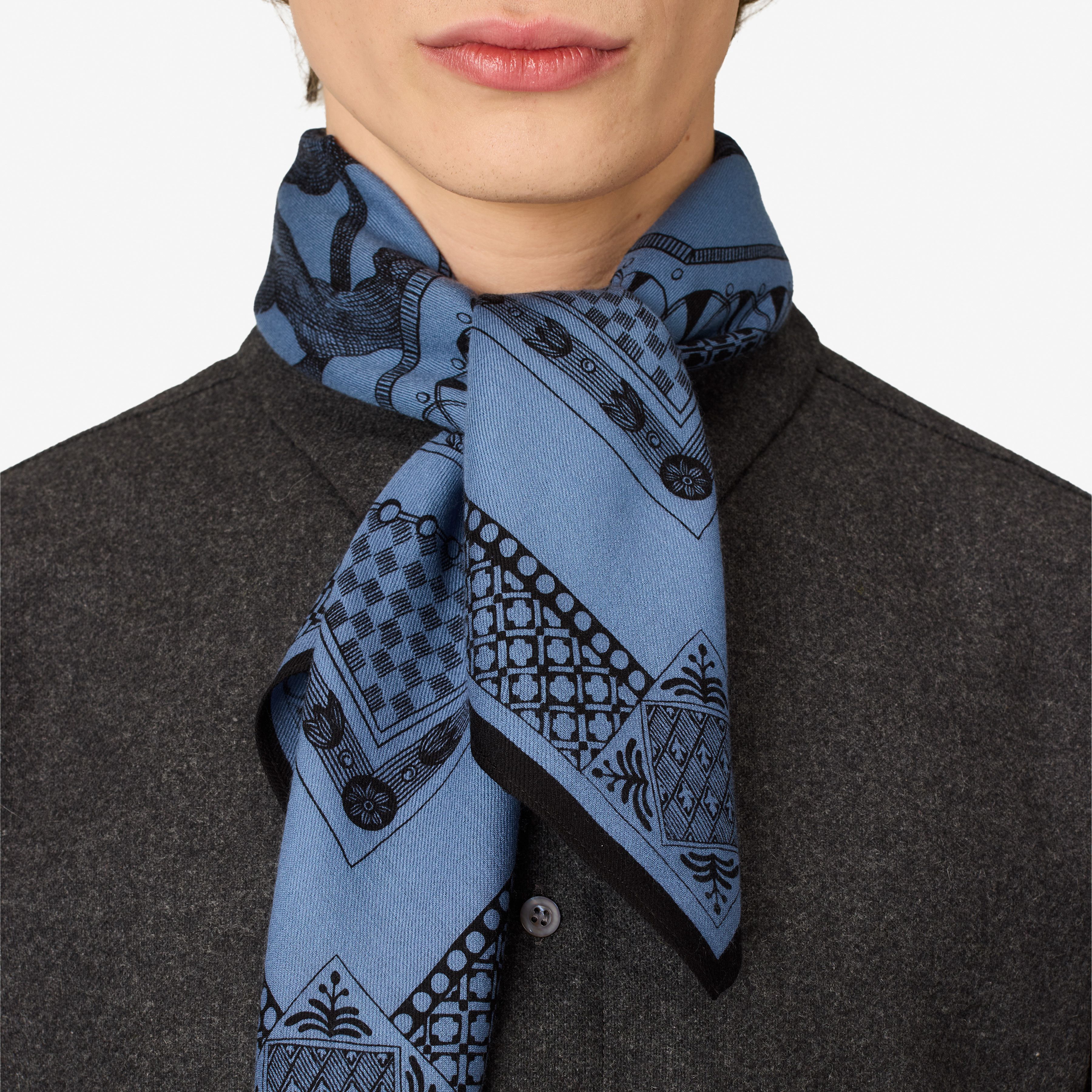 Square 70- Barocco - Blue