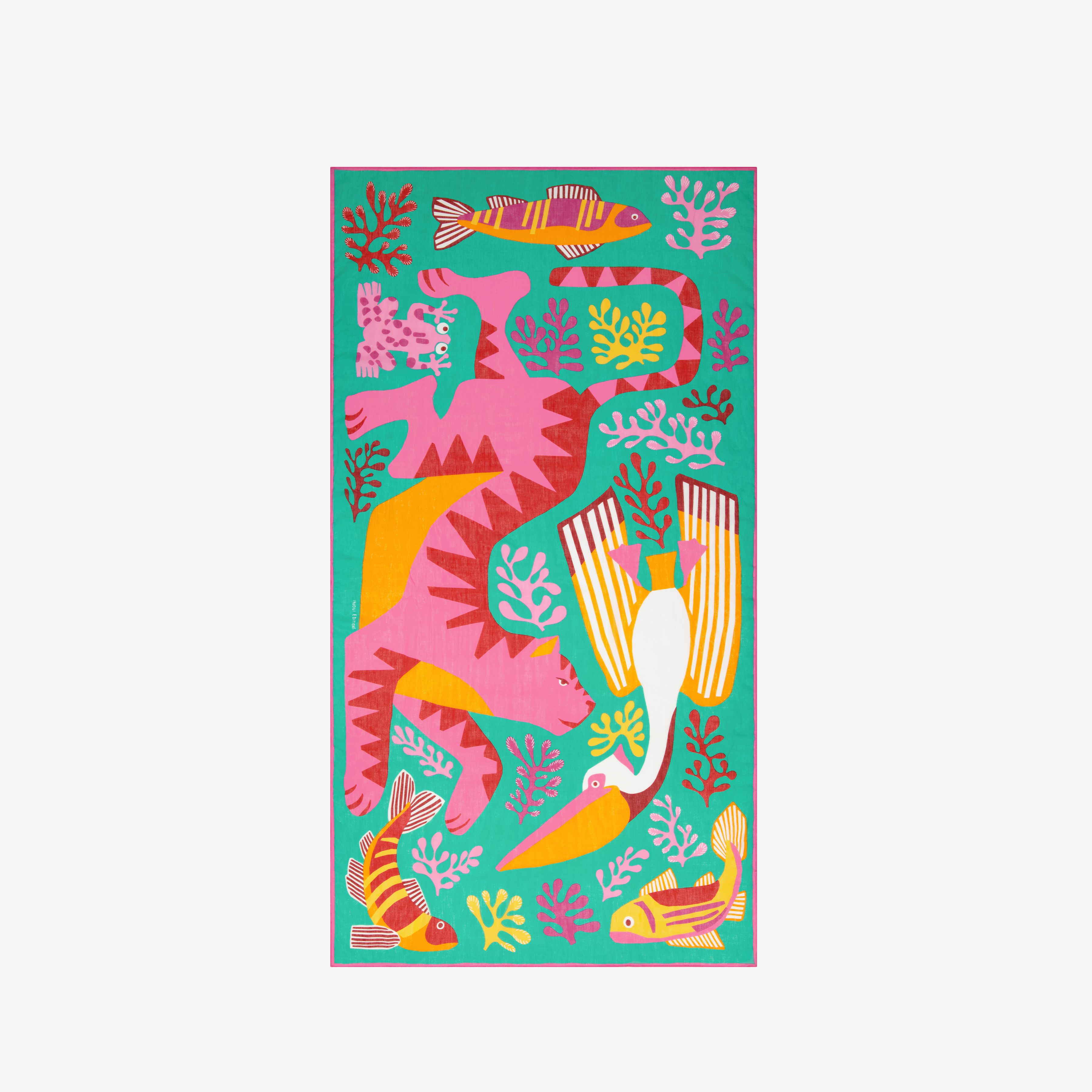 Scarf 100 - Splash - Turquoise
