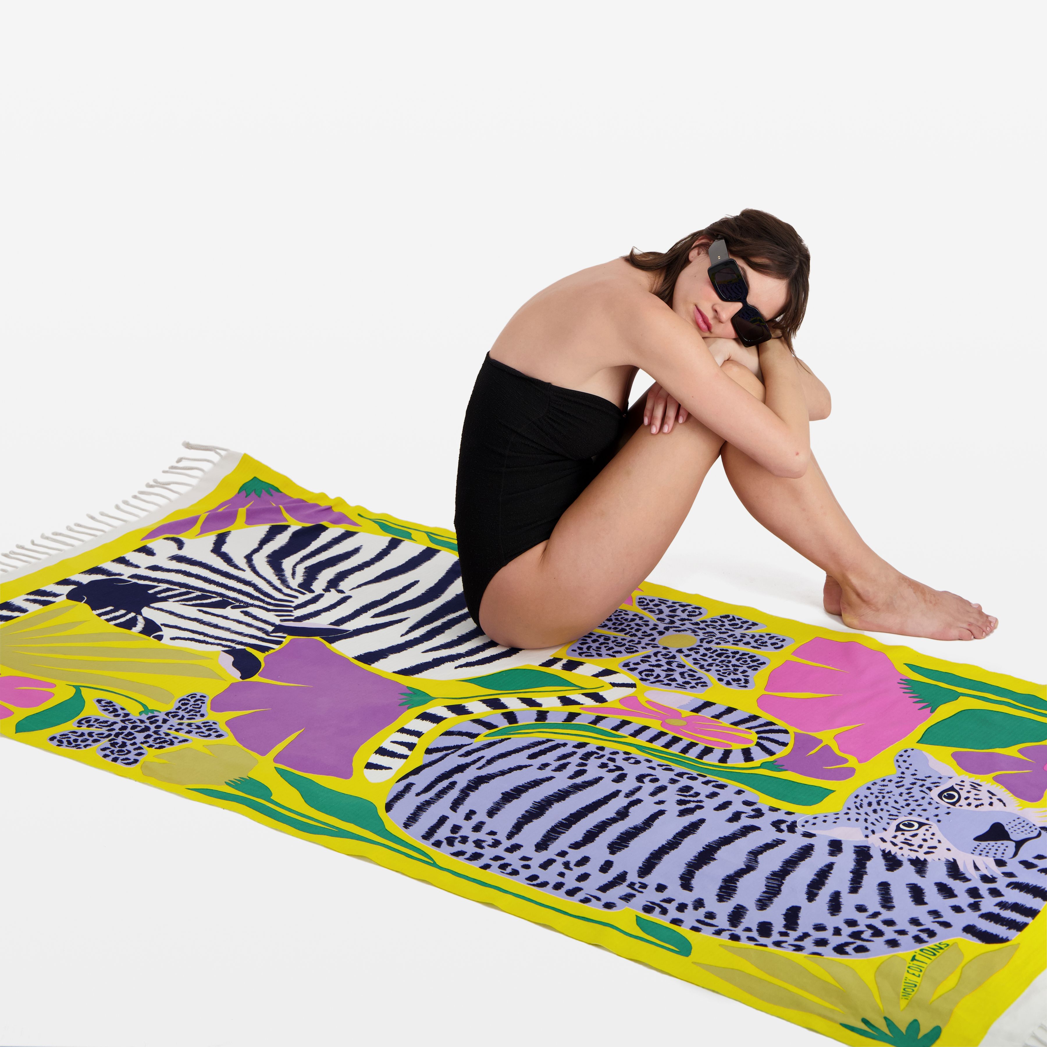 Fouta Towel 100 - Folk - Yellow