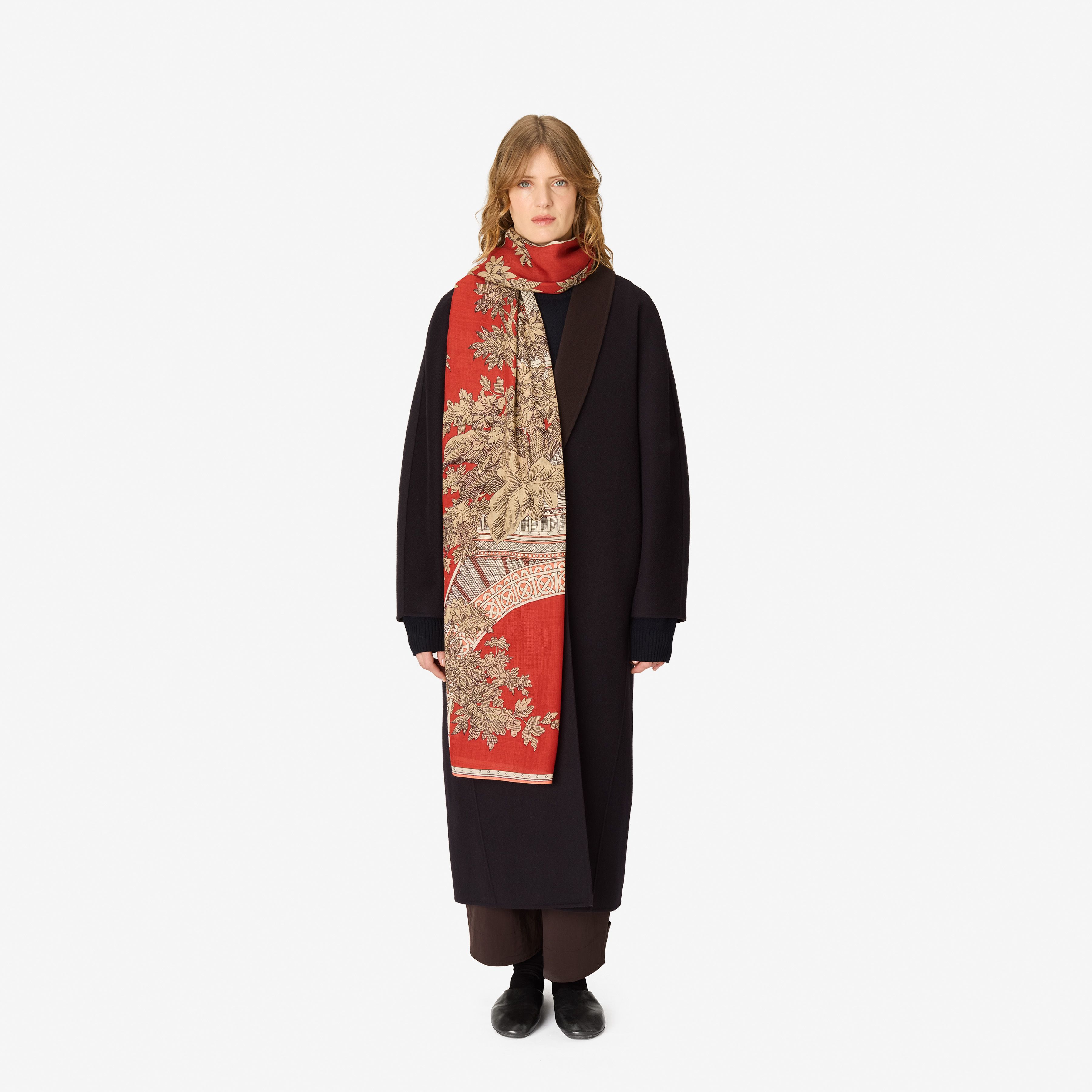Scarf 80 - 1889 - Terracotta