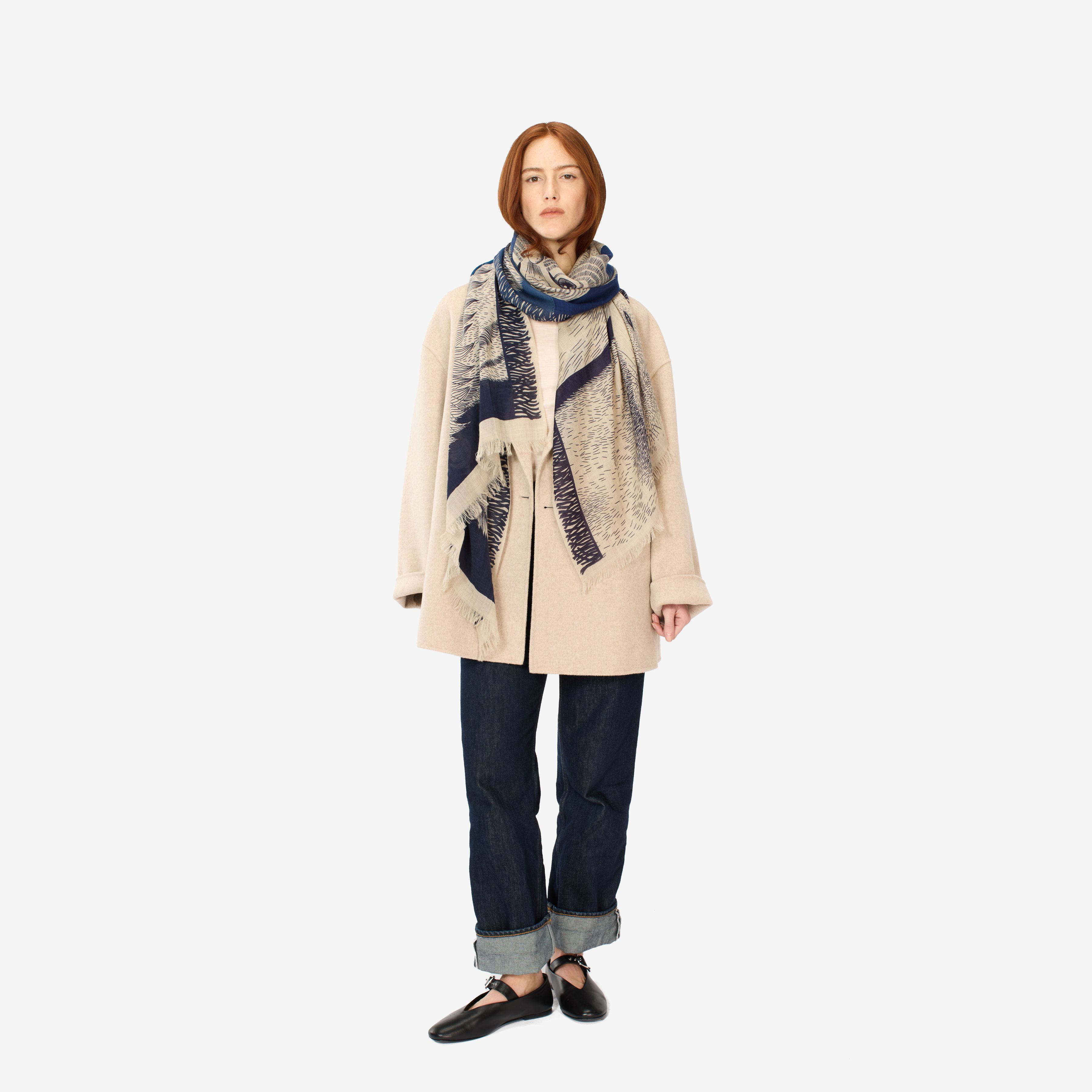 Scarf 70 - Freres - Blue