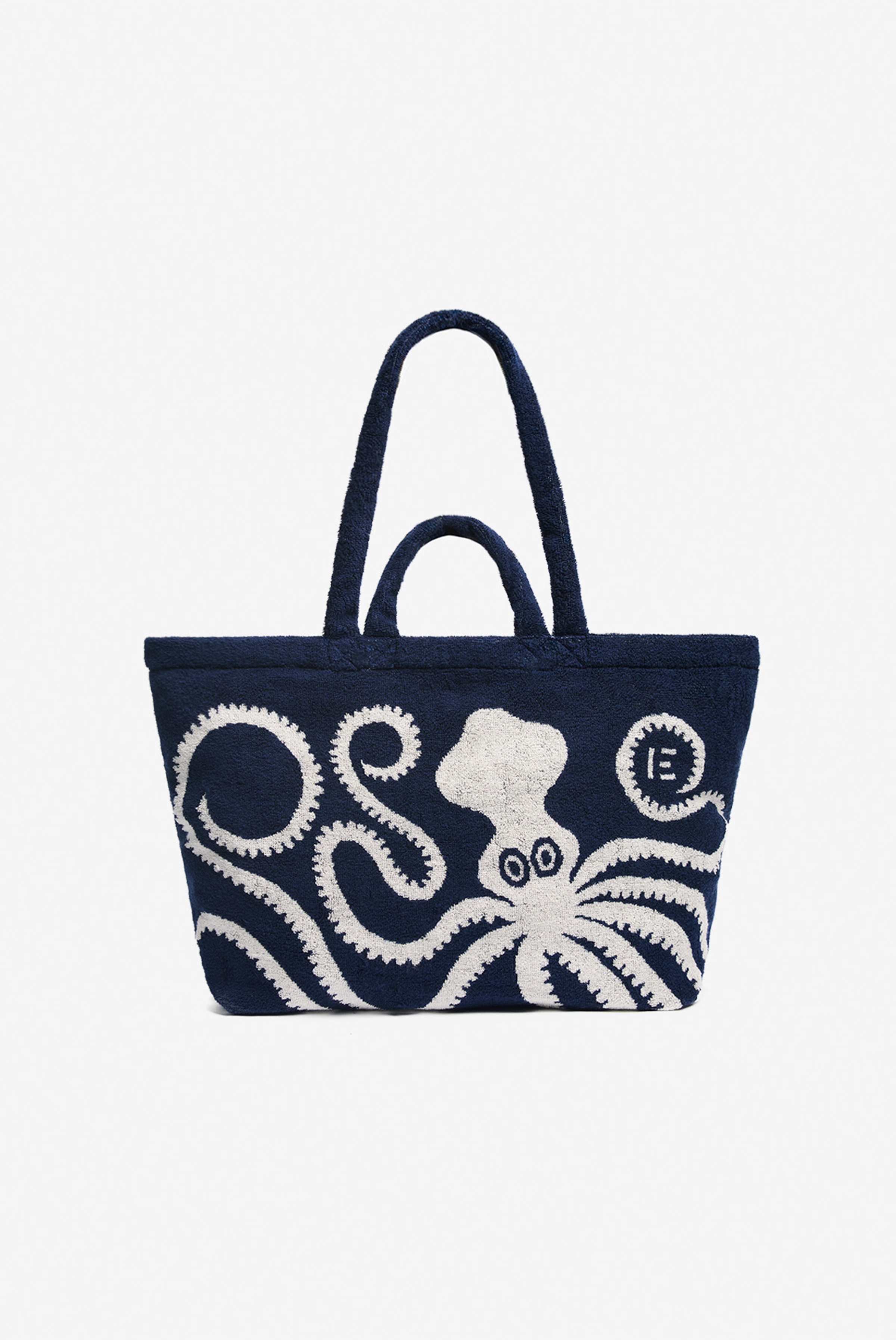 Terry Maxi Shopper Bag - Octopus - Navy