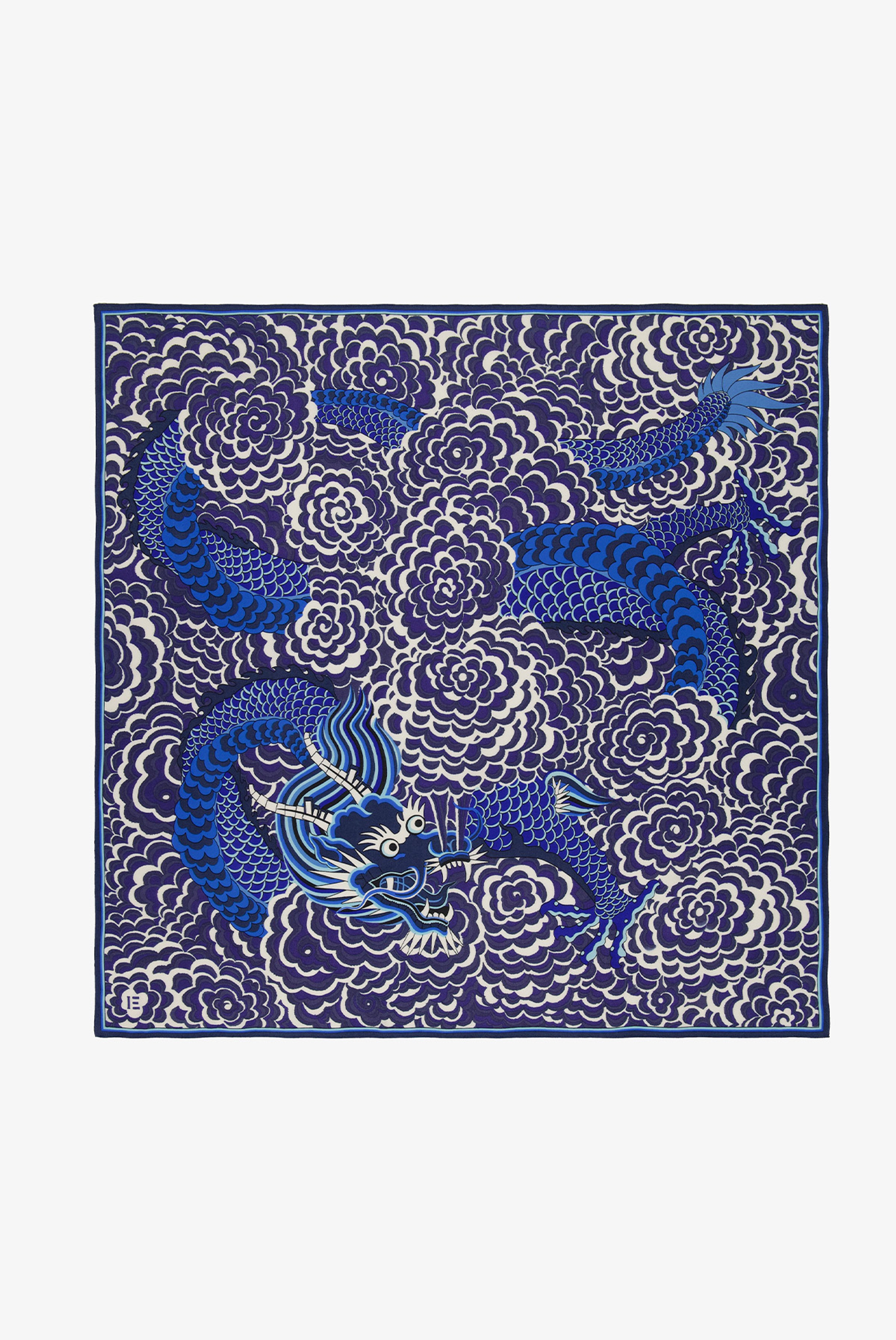 Square 100 - Dragon - Blue