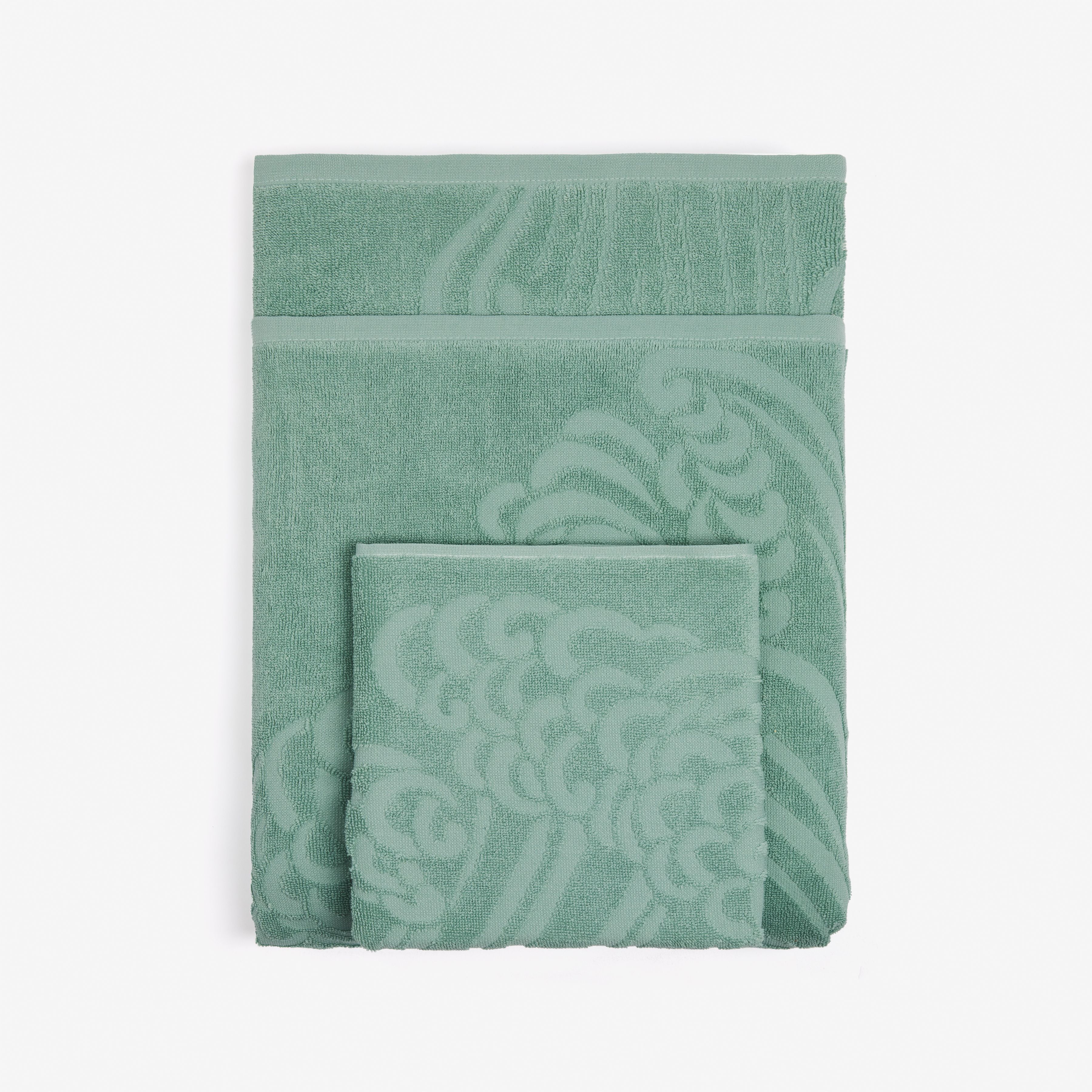 Serviette 90 - Vague - Vert Sauge