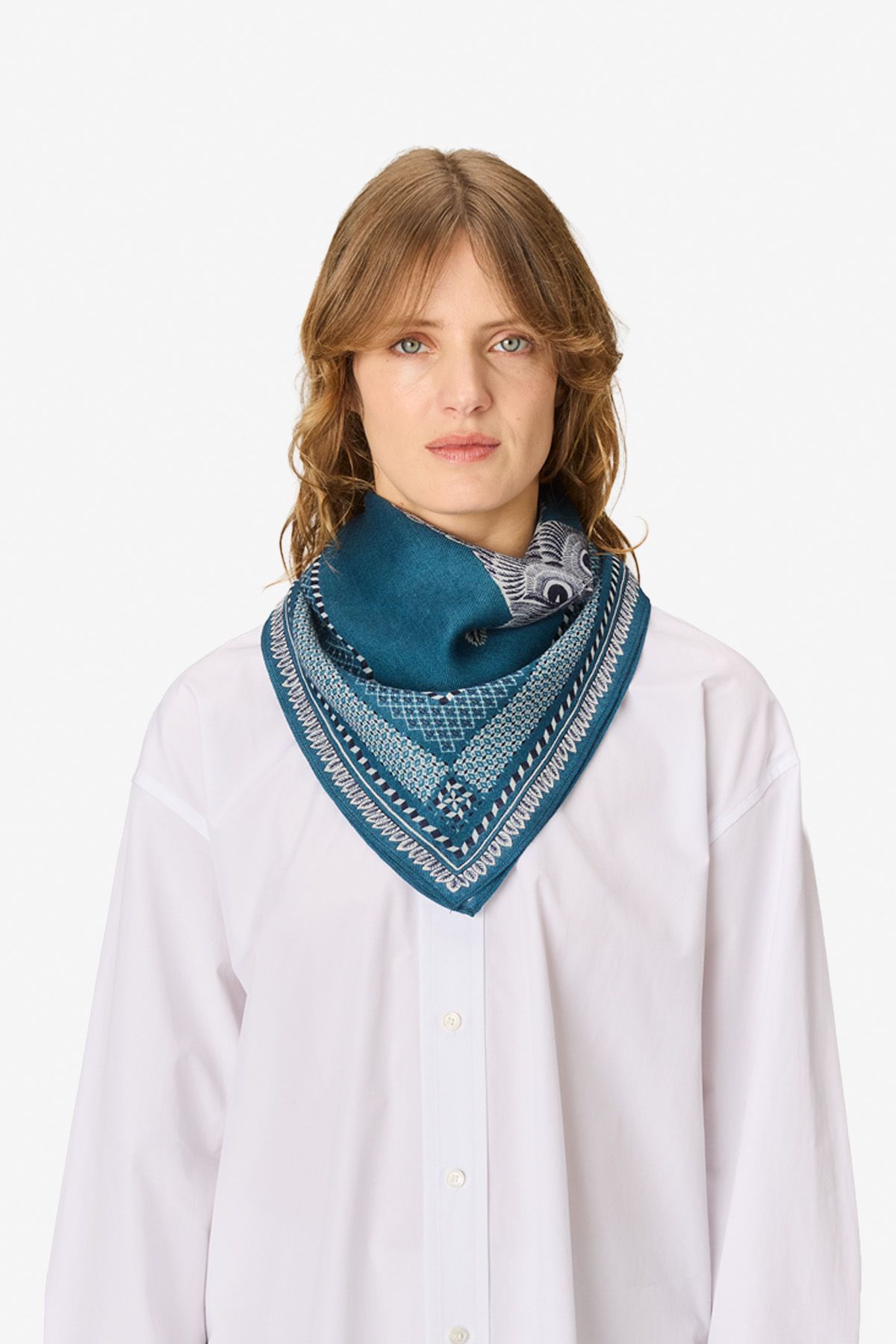Square 70- Chouette - Blue