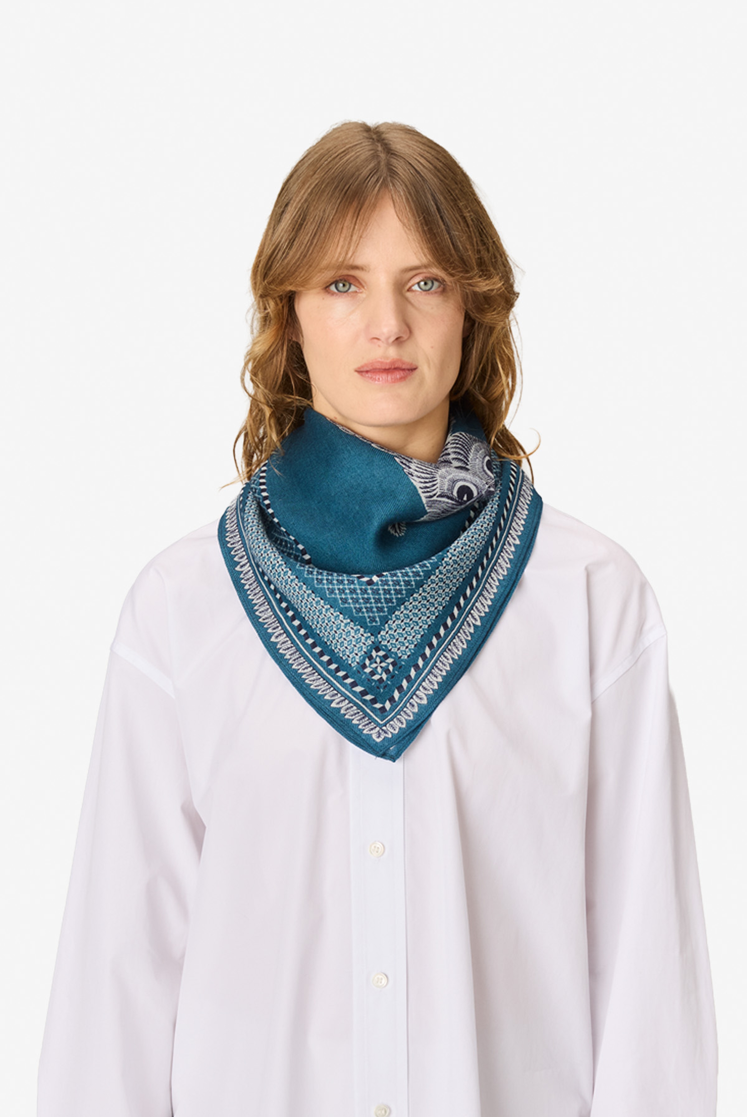 Square 70- Chouette - Blue