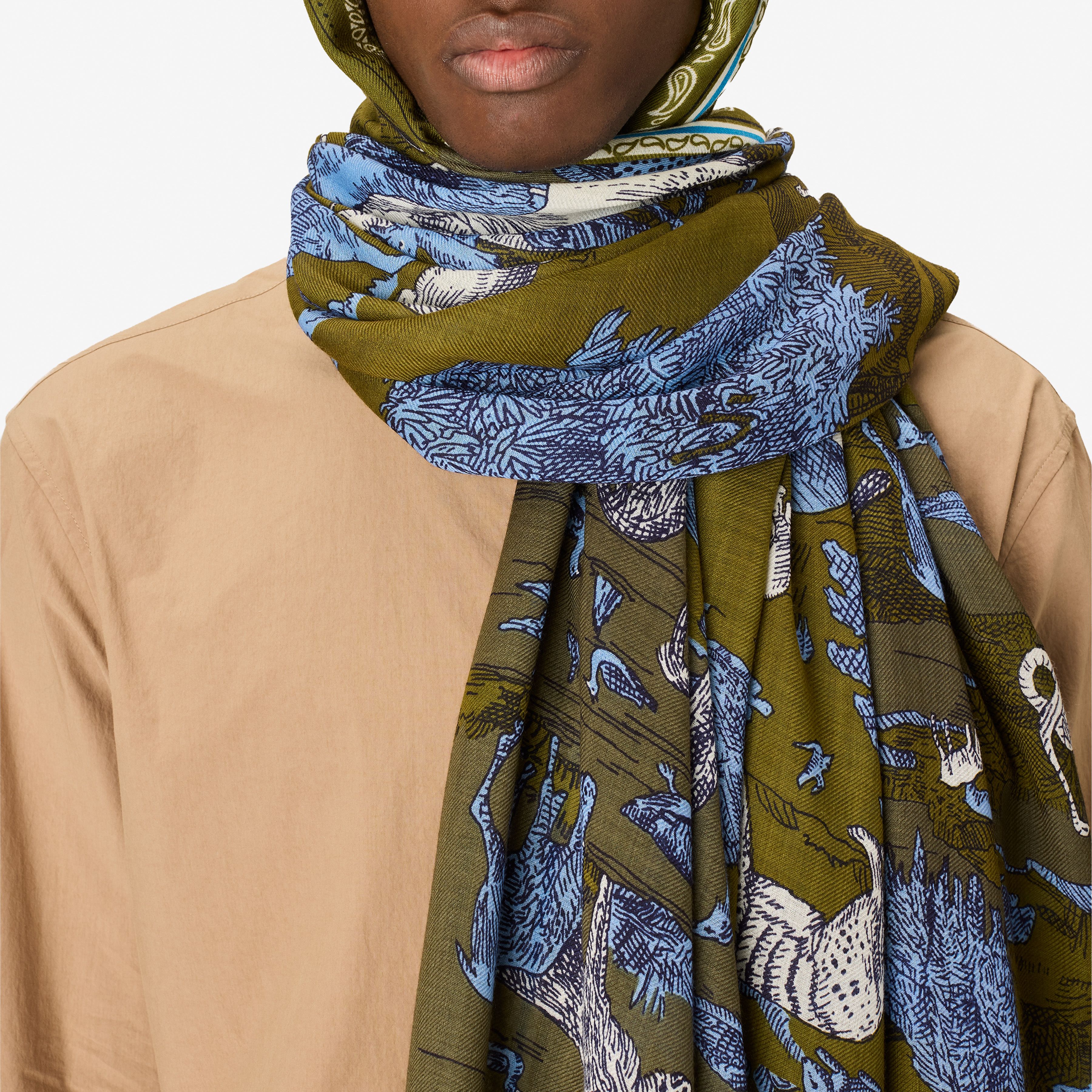 Scarf 130 - Reverie - Khaki