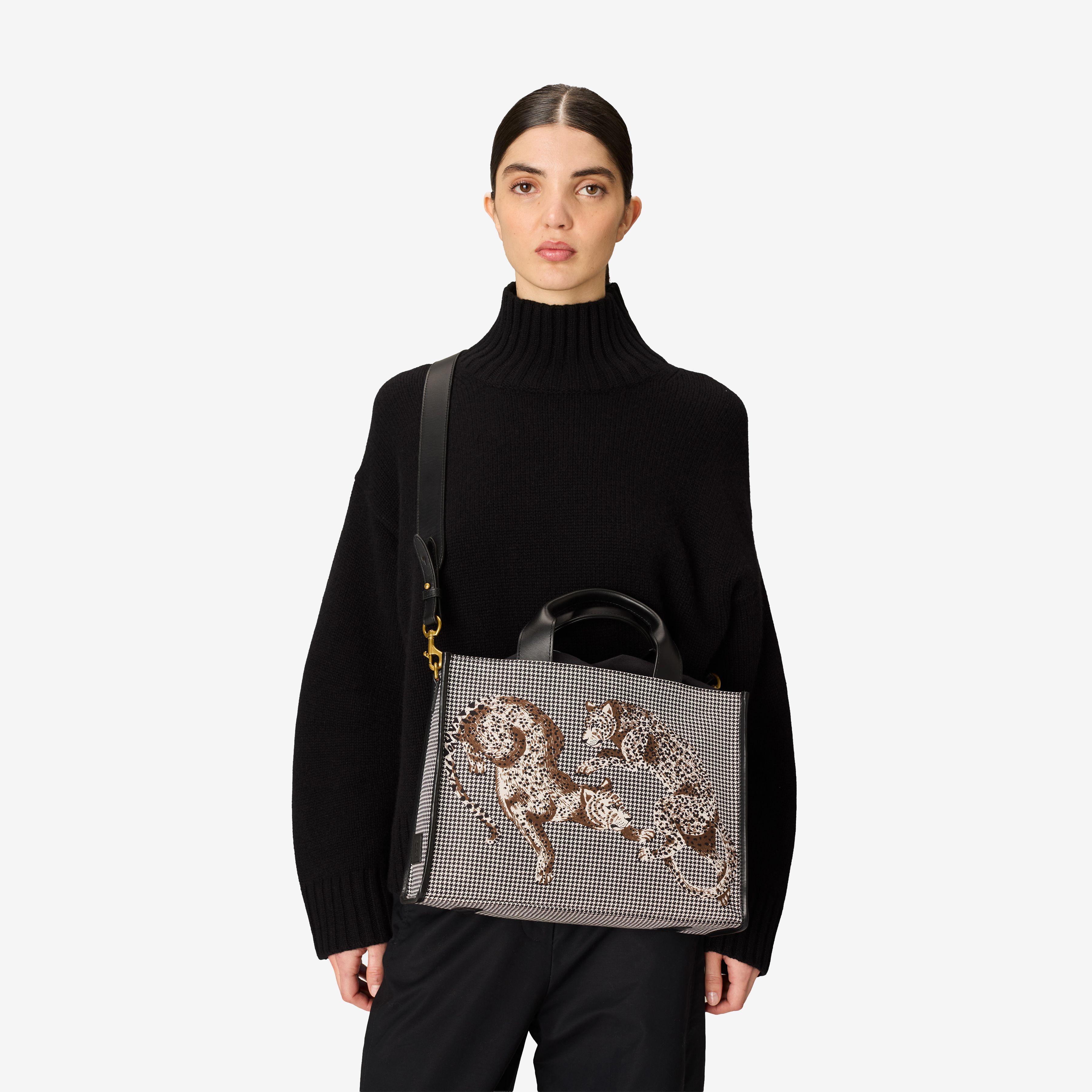 Nomade Bag - Jorgen Houndstooth - Black