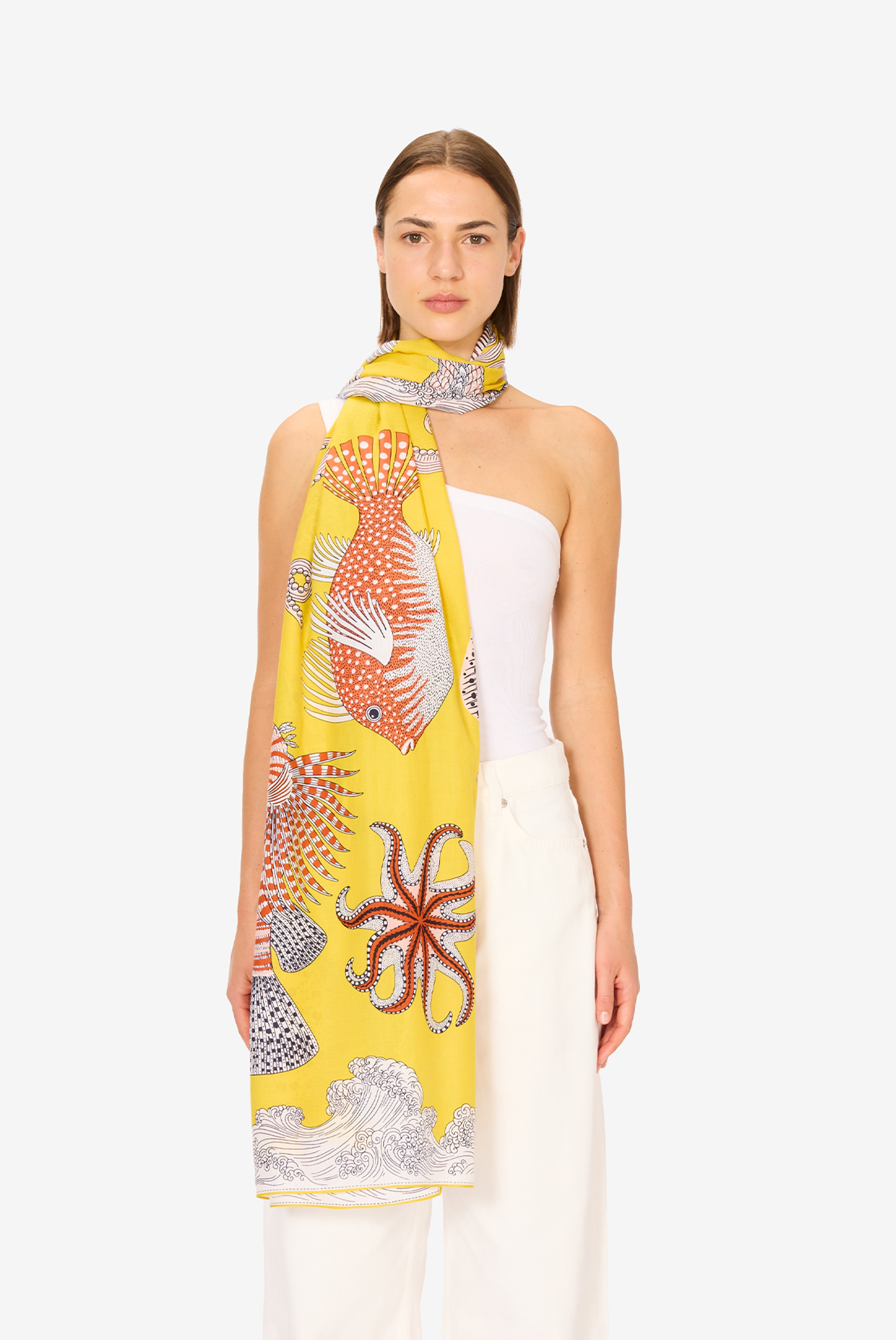 Scarf 100 - Poseidon - Yellow