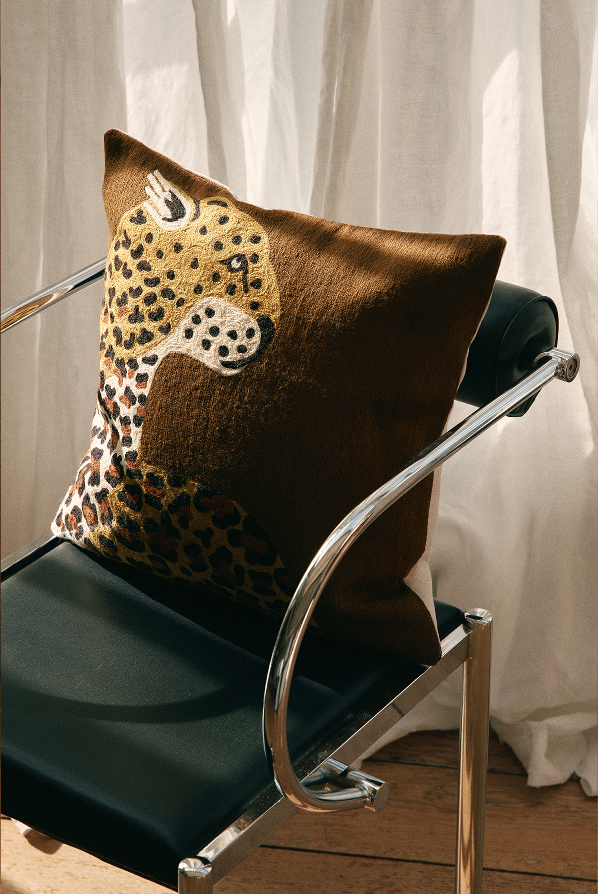 Cushion Cover 45 - Leopard - Saffron