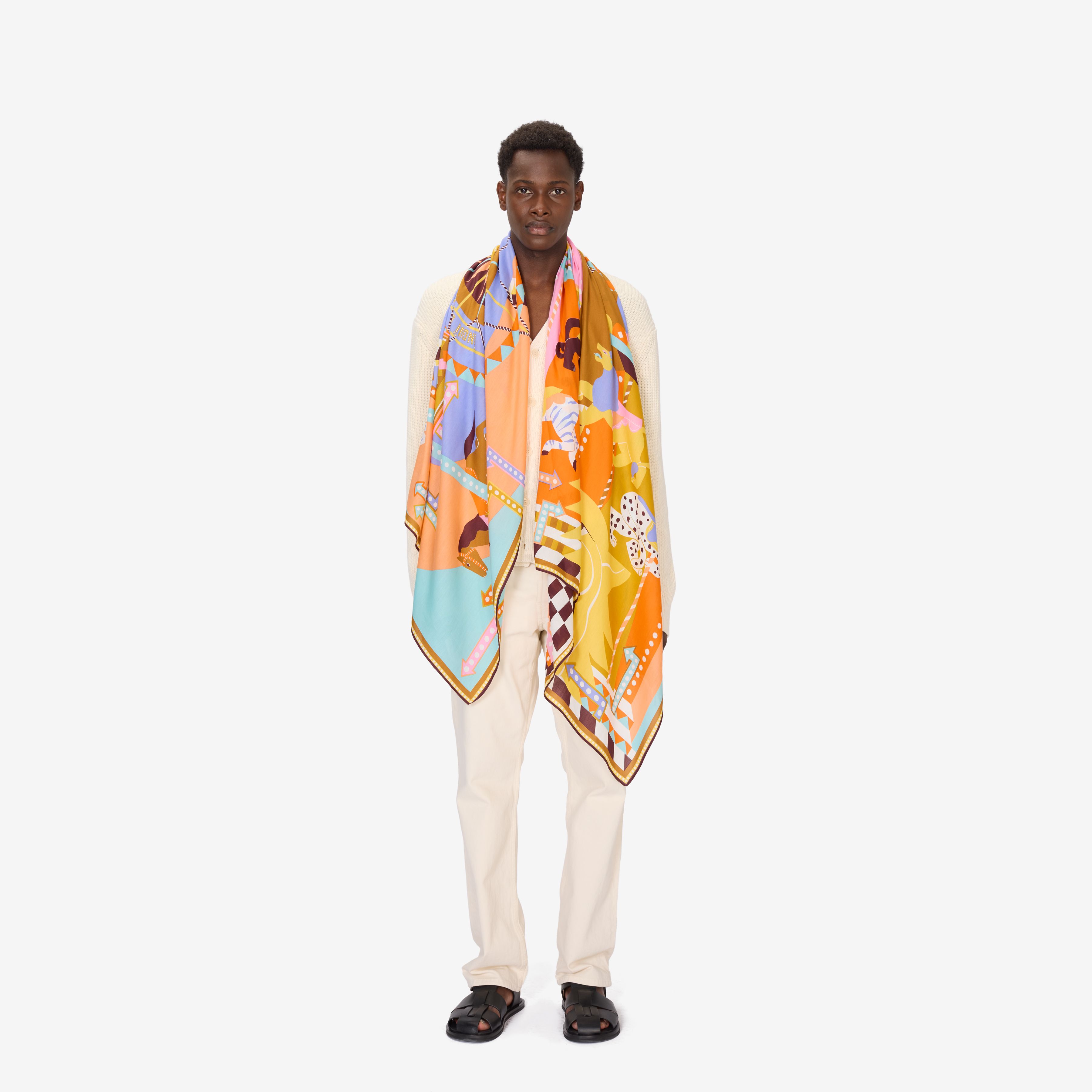 Scarf 100 - Rollercoaster - Pastel