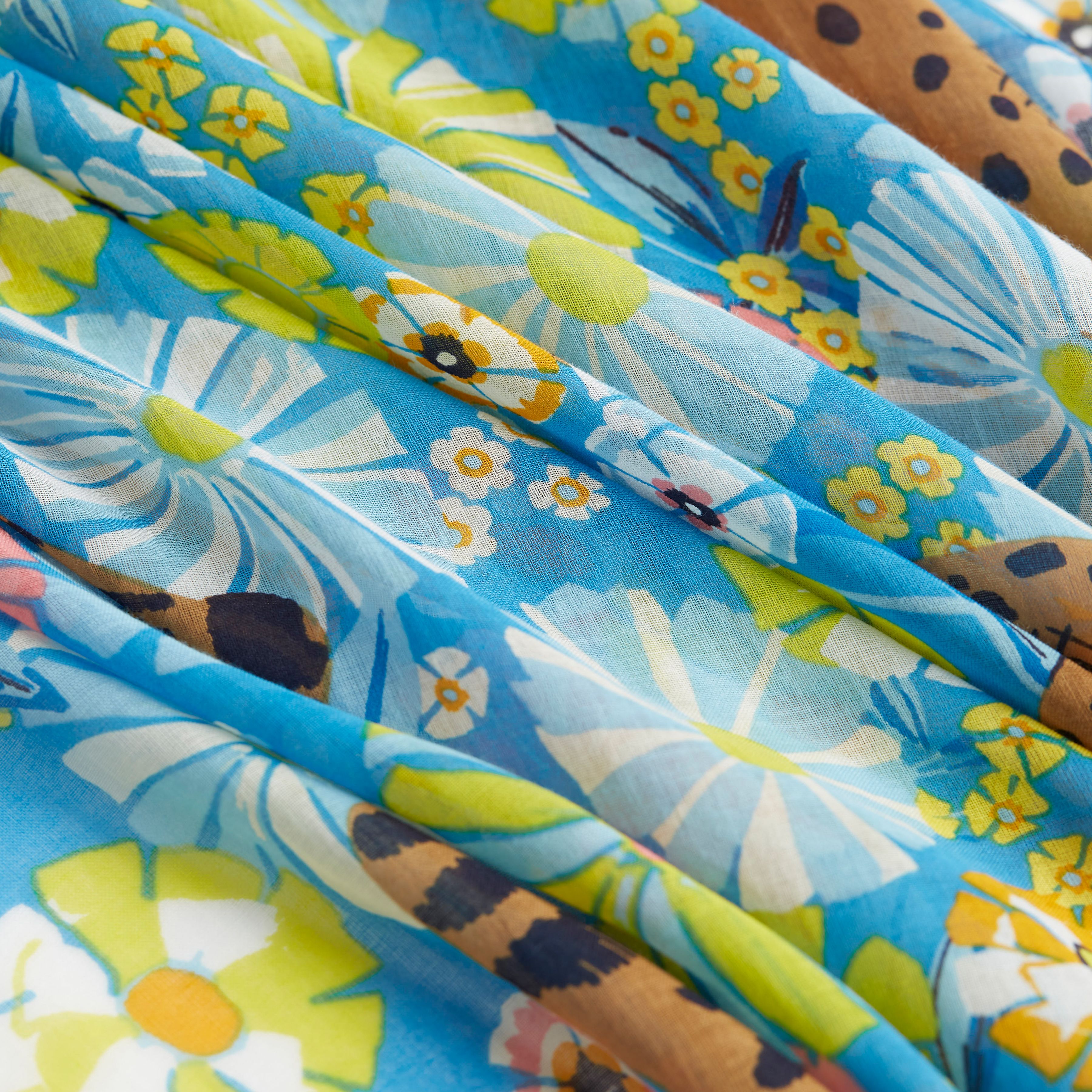 Scarf 100 - Pampa - Turquoise Blue