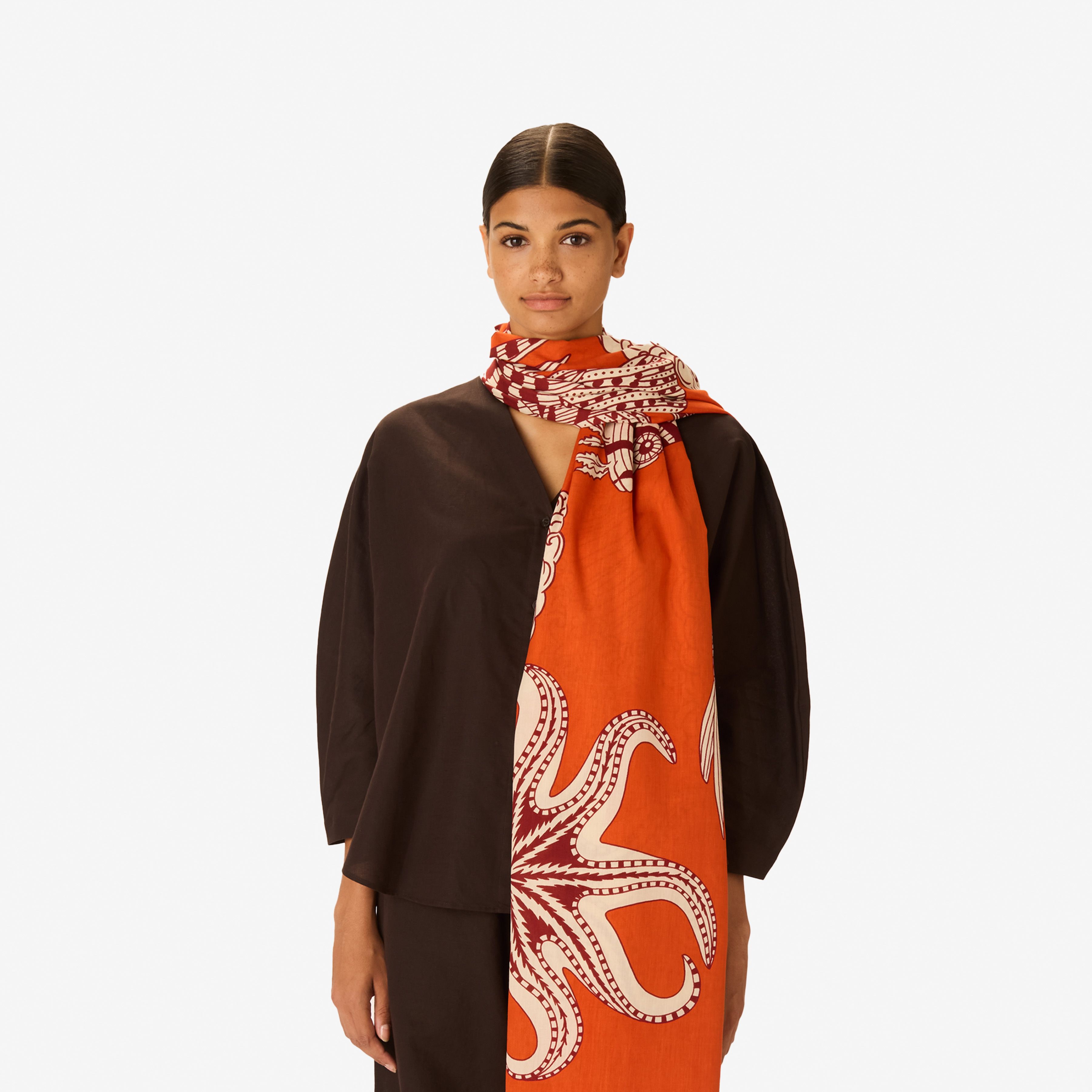 Scarf 100 - Vague - Orange