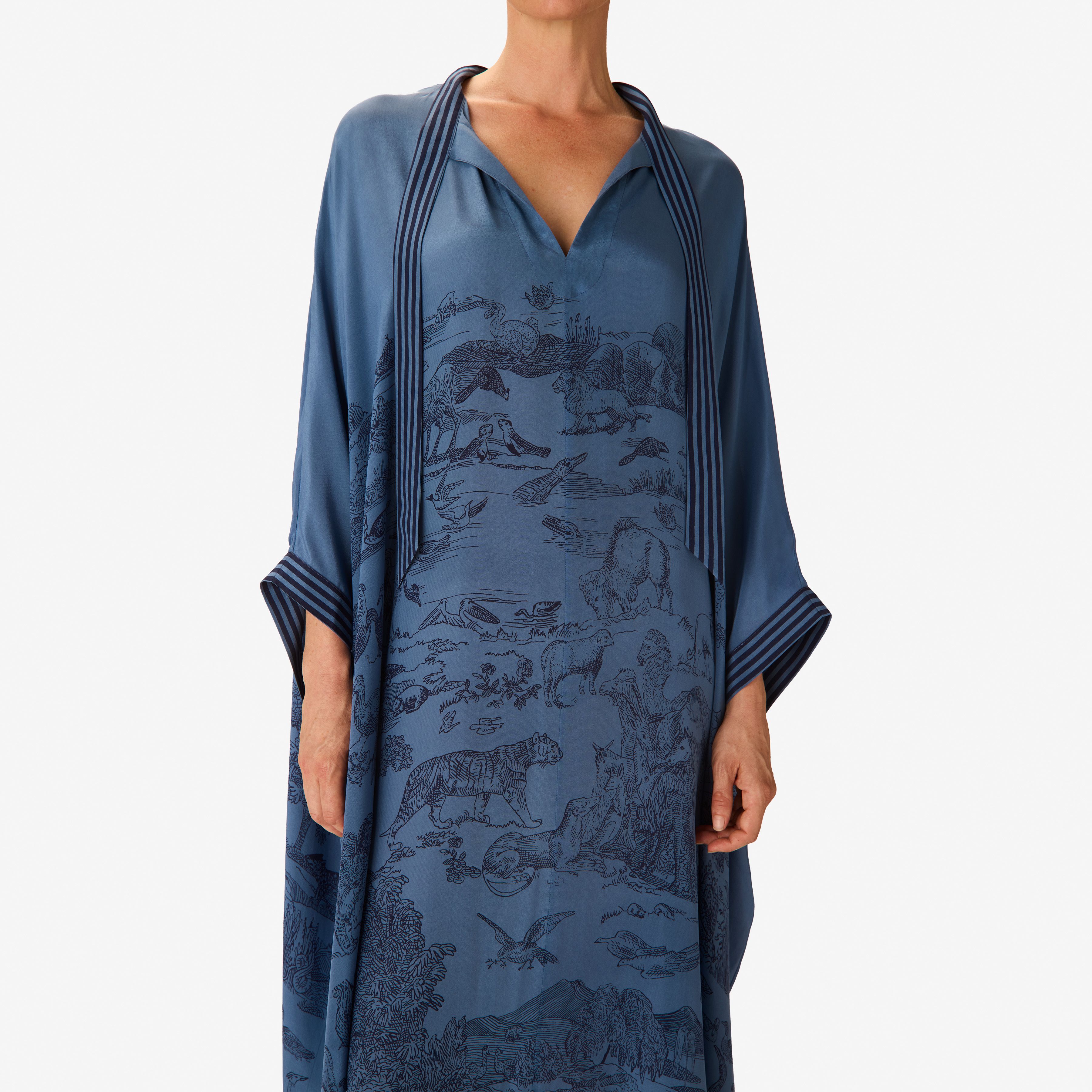 Langer Kaftan - Reverie - Marineblau