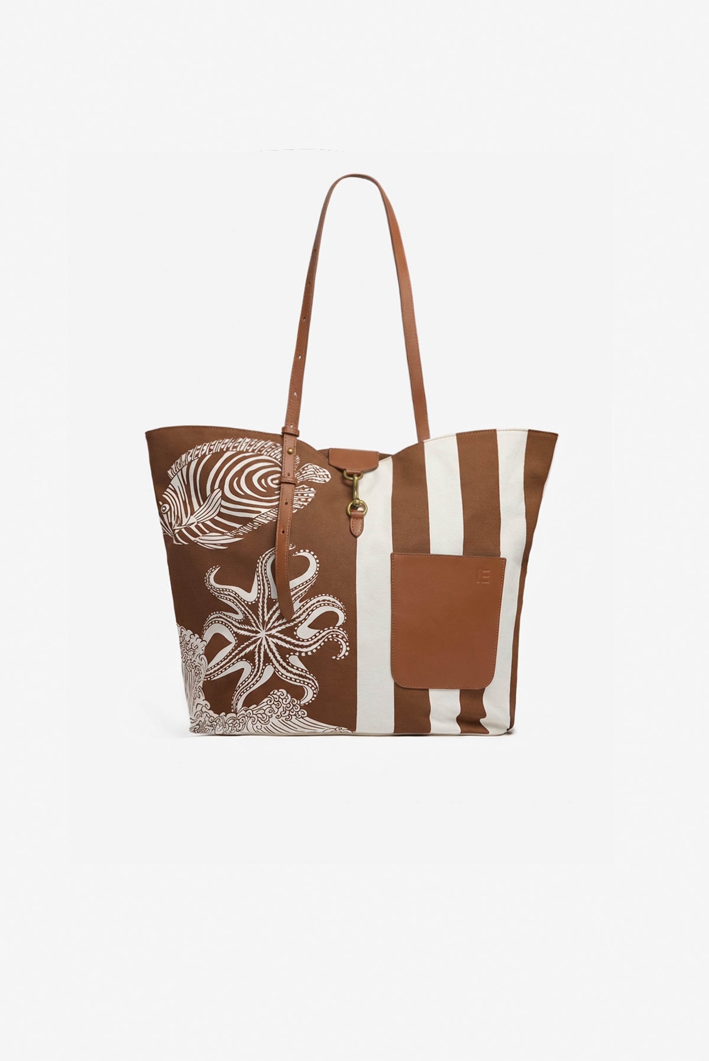 Soft Shopping Bag - Poseidon - Brown