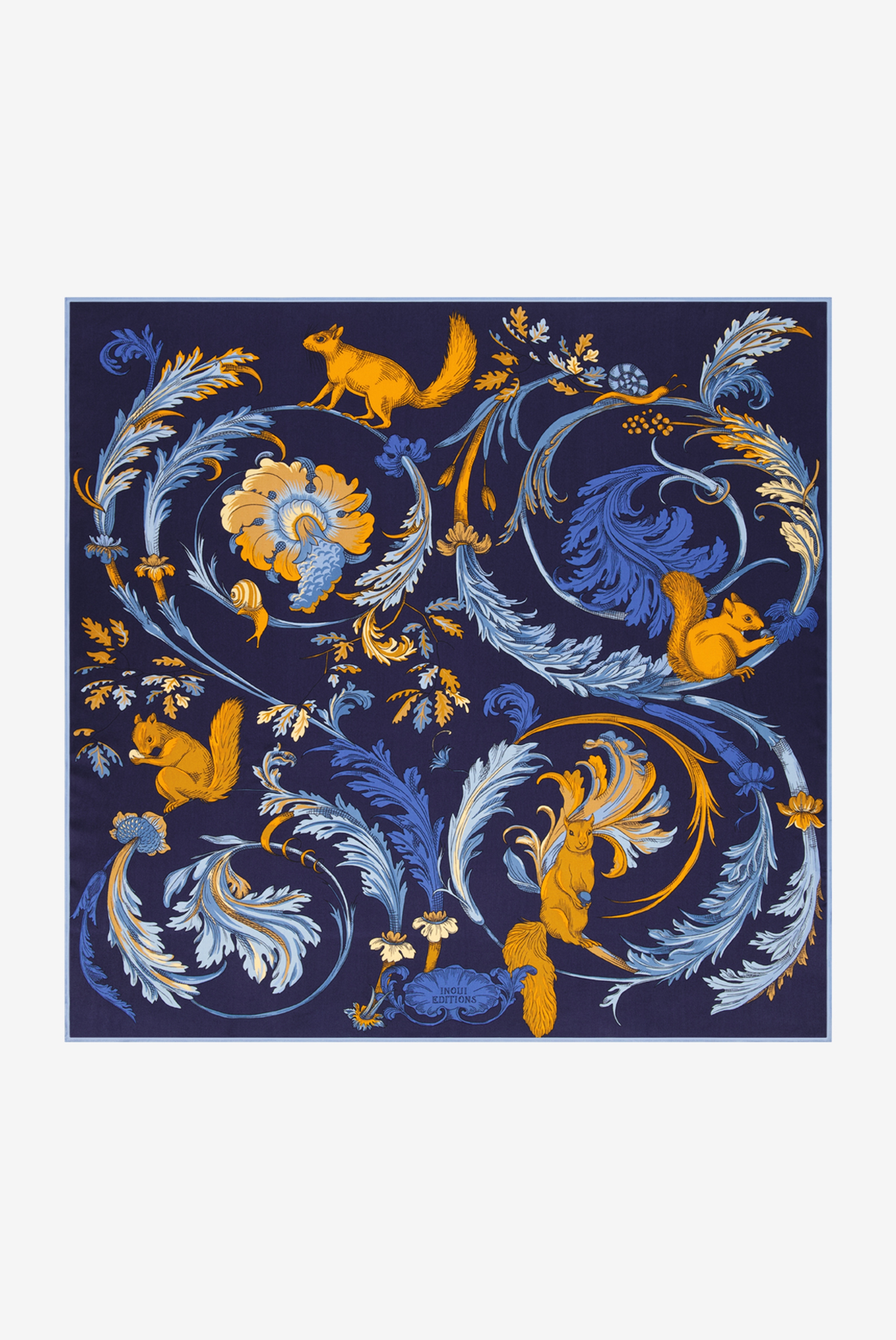 Pañuelo 100 - Rococo - Azul Marino