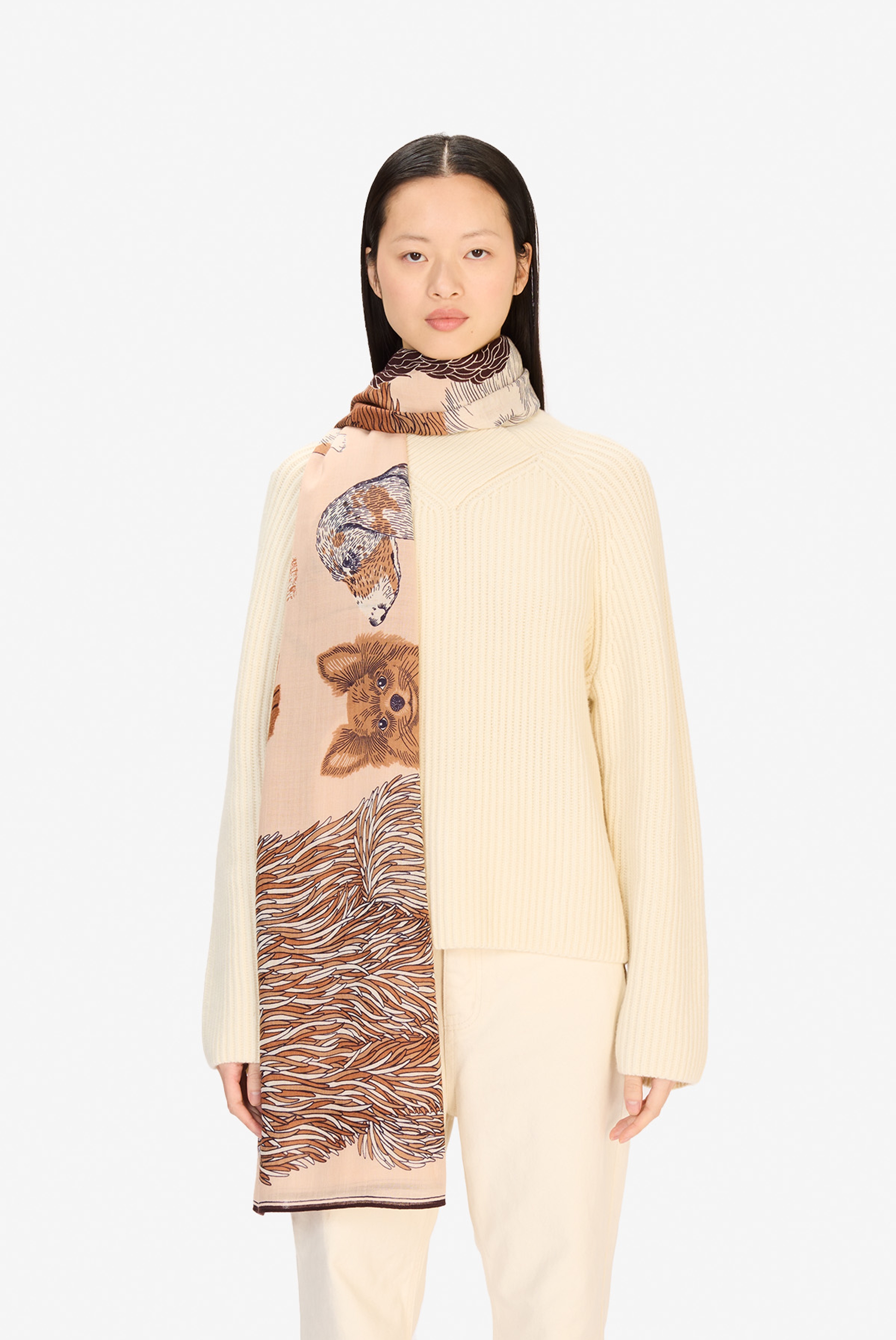 Scarf 100 - Toutou - Nude