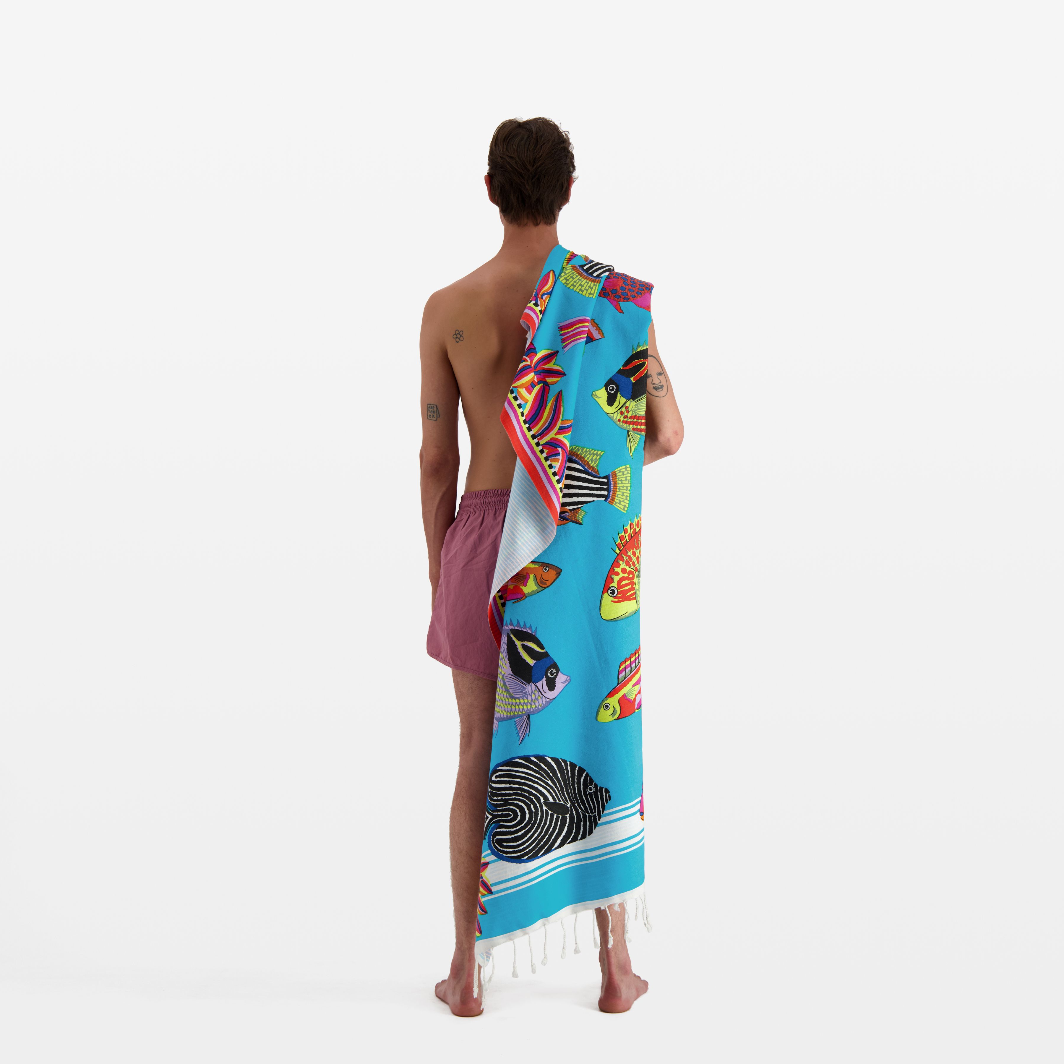 Fouta Towel 100 - Tuba - Turquoise Blue