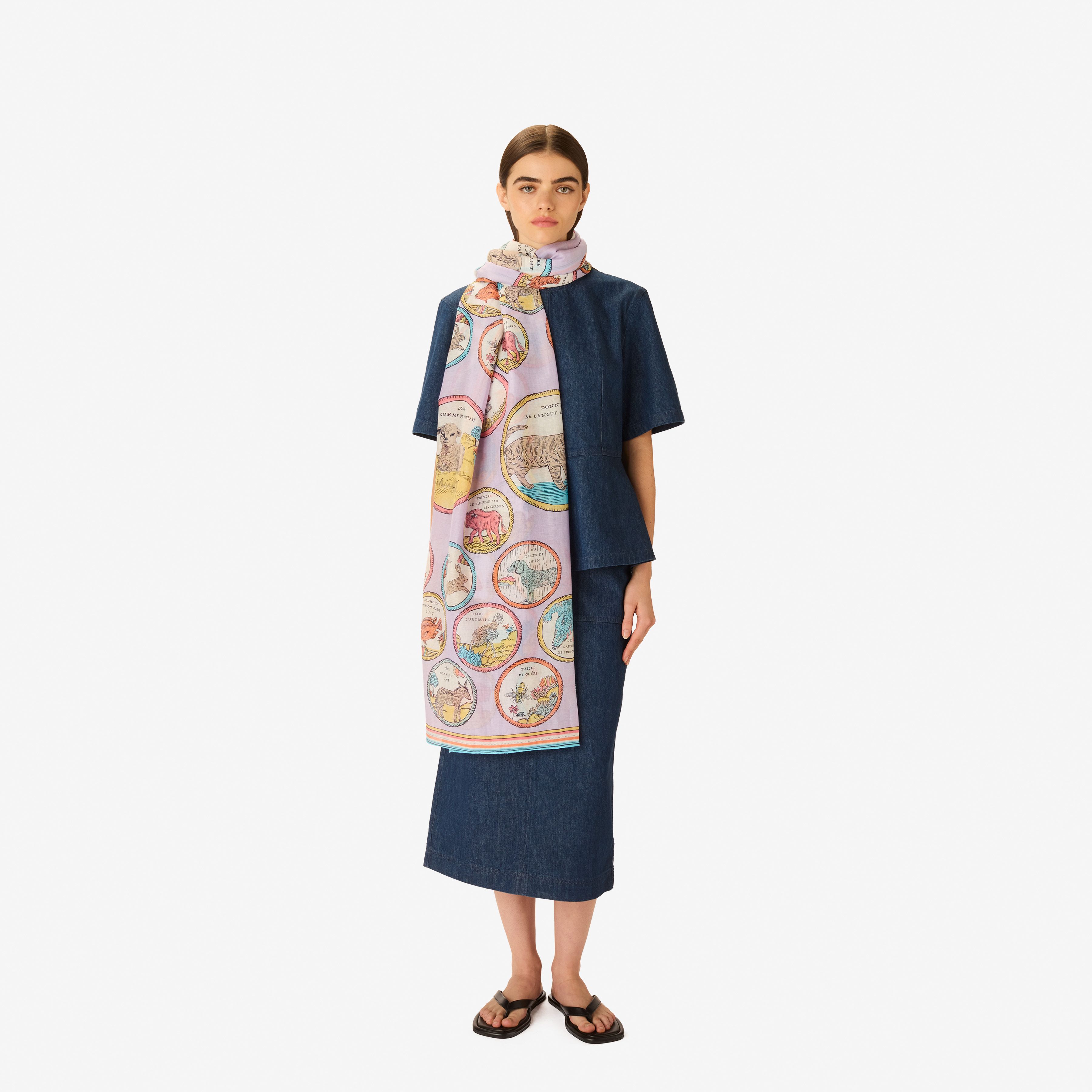 Scarf 100 - Chance Inoui - Lilac