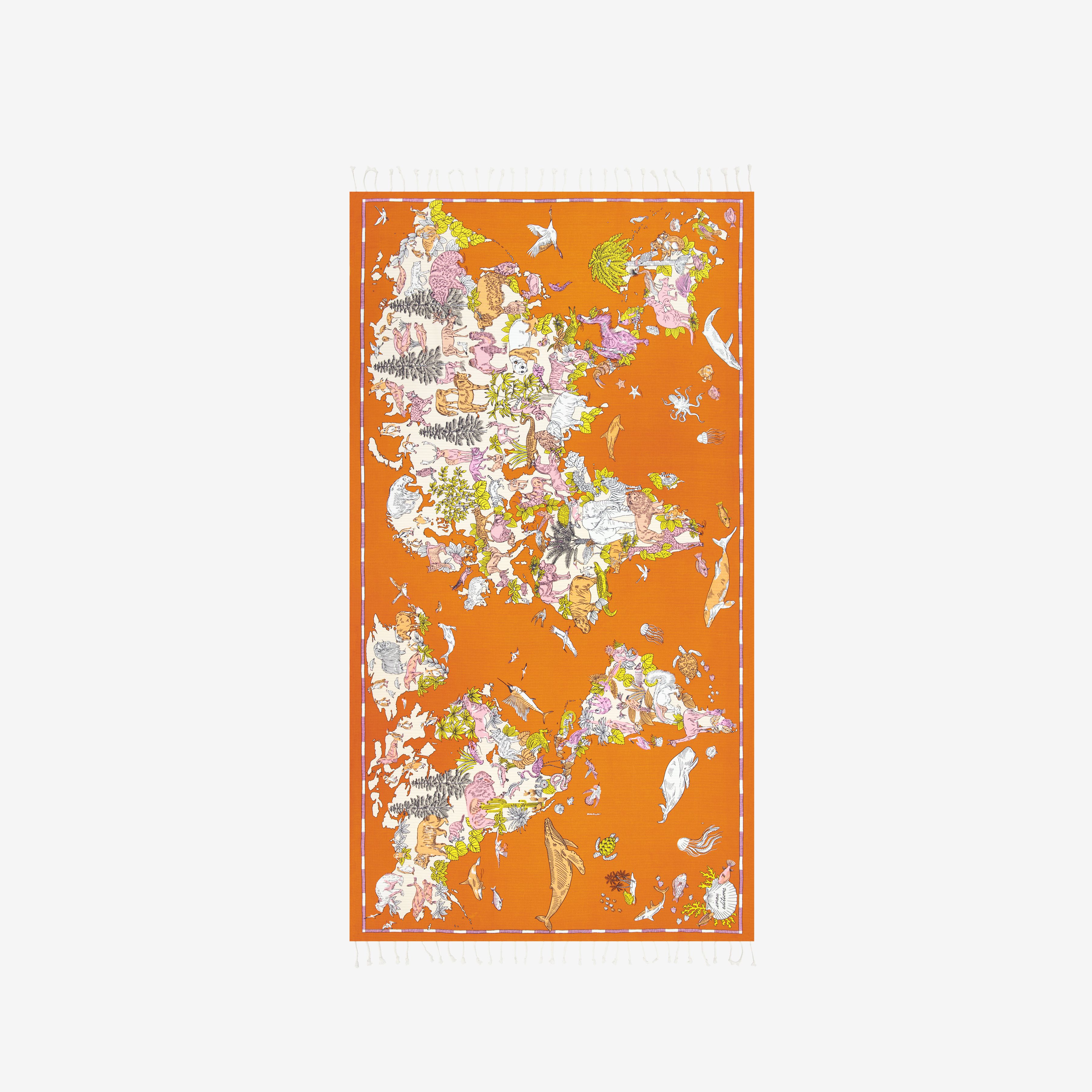 Toalla Fouta 100 - Atlas - Naranja