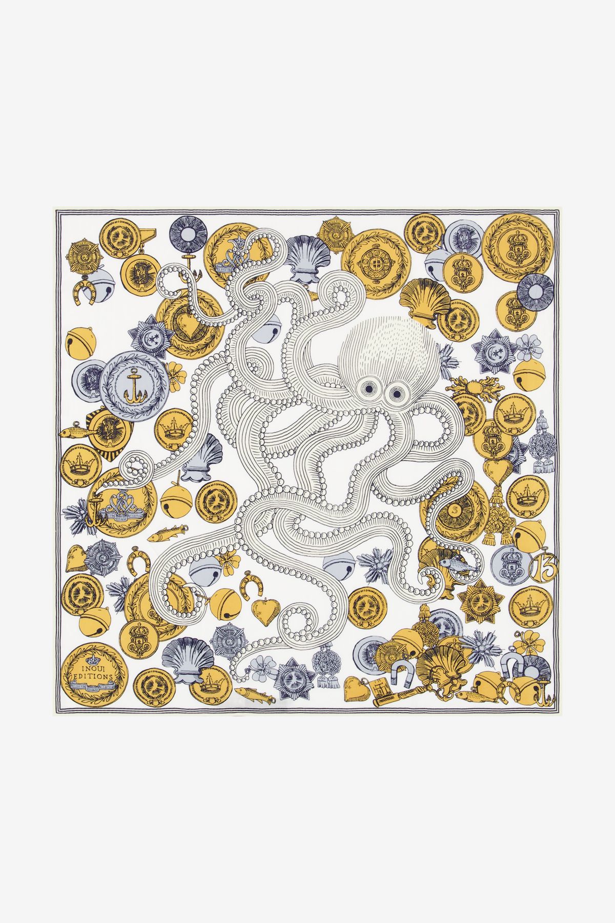 Square 65 - Octopus - White