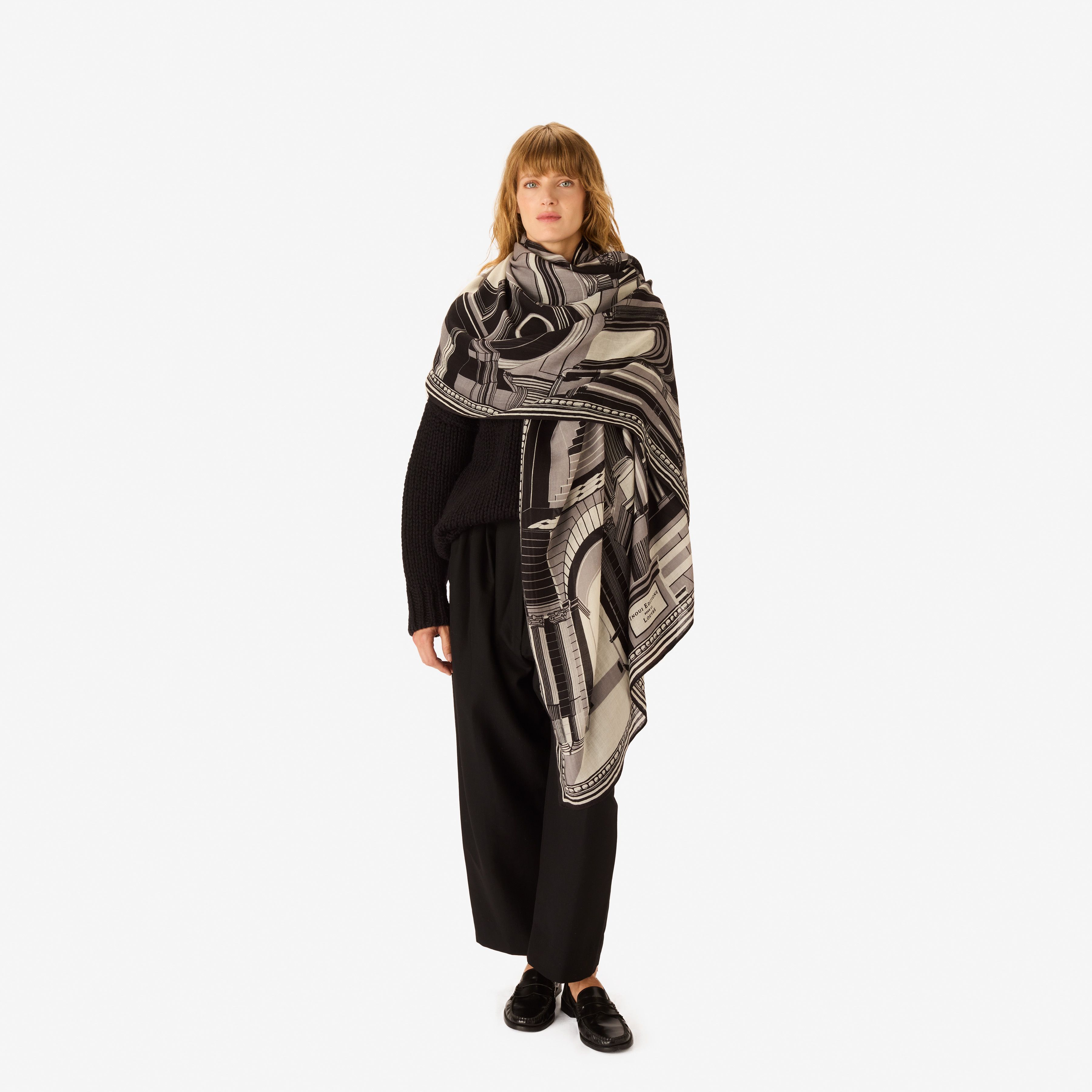 Scarf 100 - Architecture - Black